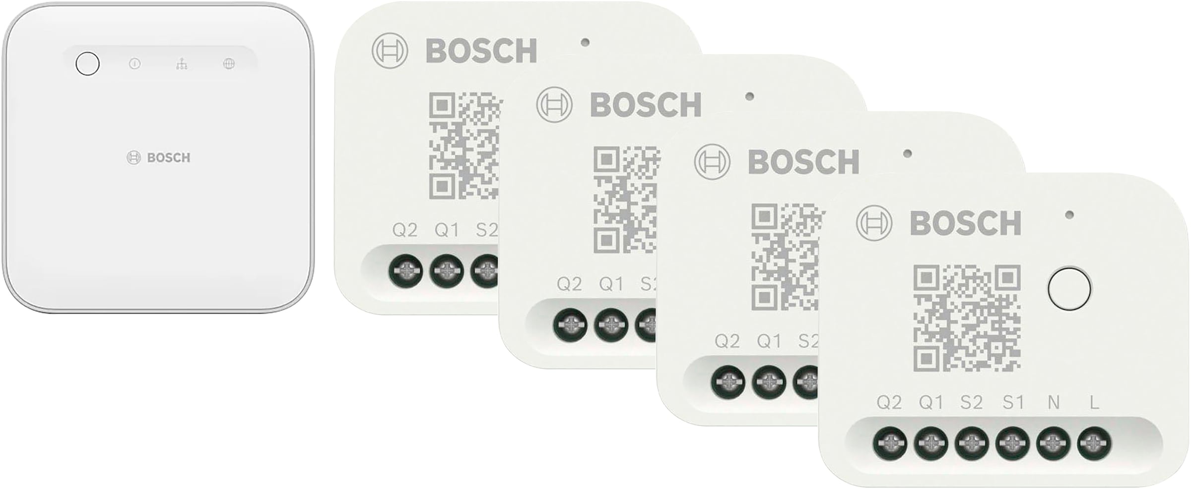 BOSCH Smart-Home-Station »Smart Home Set mit Controller II und 4 Licht-/Rollladensteuerungen«