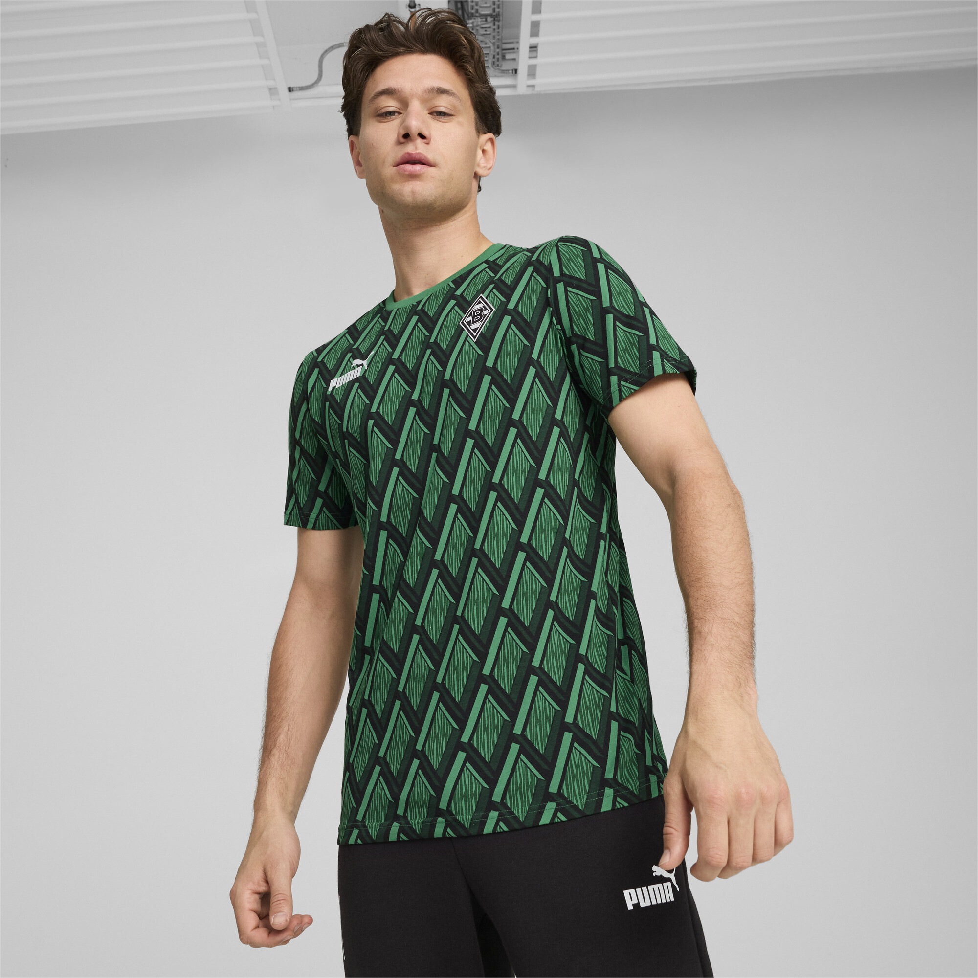 PUMA T-Shirt »Borussia Mönchengladbach ftblCULTURE T-Shirt mit Allover-Print«