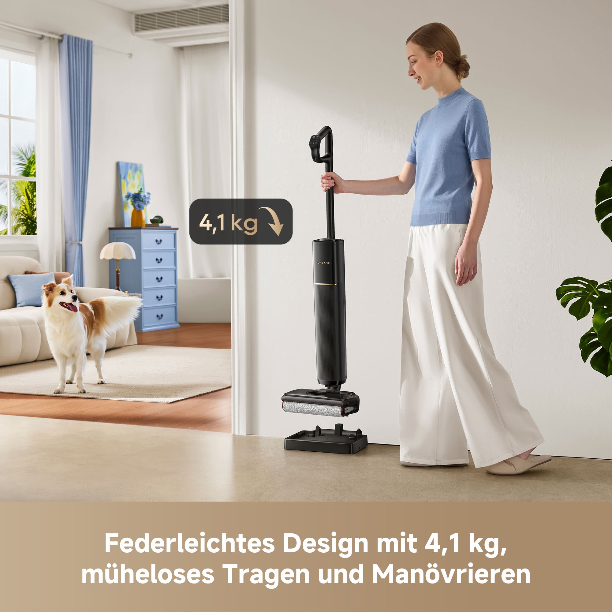 Dreame Nass-Trocken-Sauger »G12 Pro Flex« 35 min Laufzeit, Frischwasserreinigung