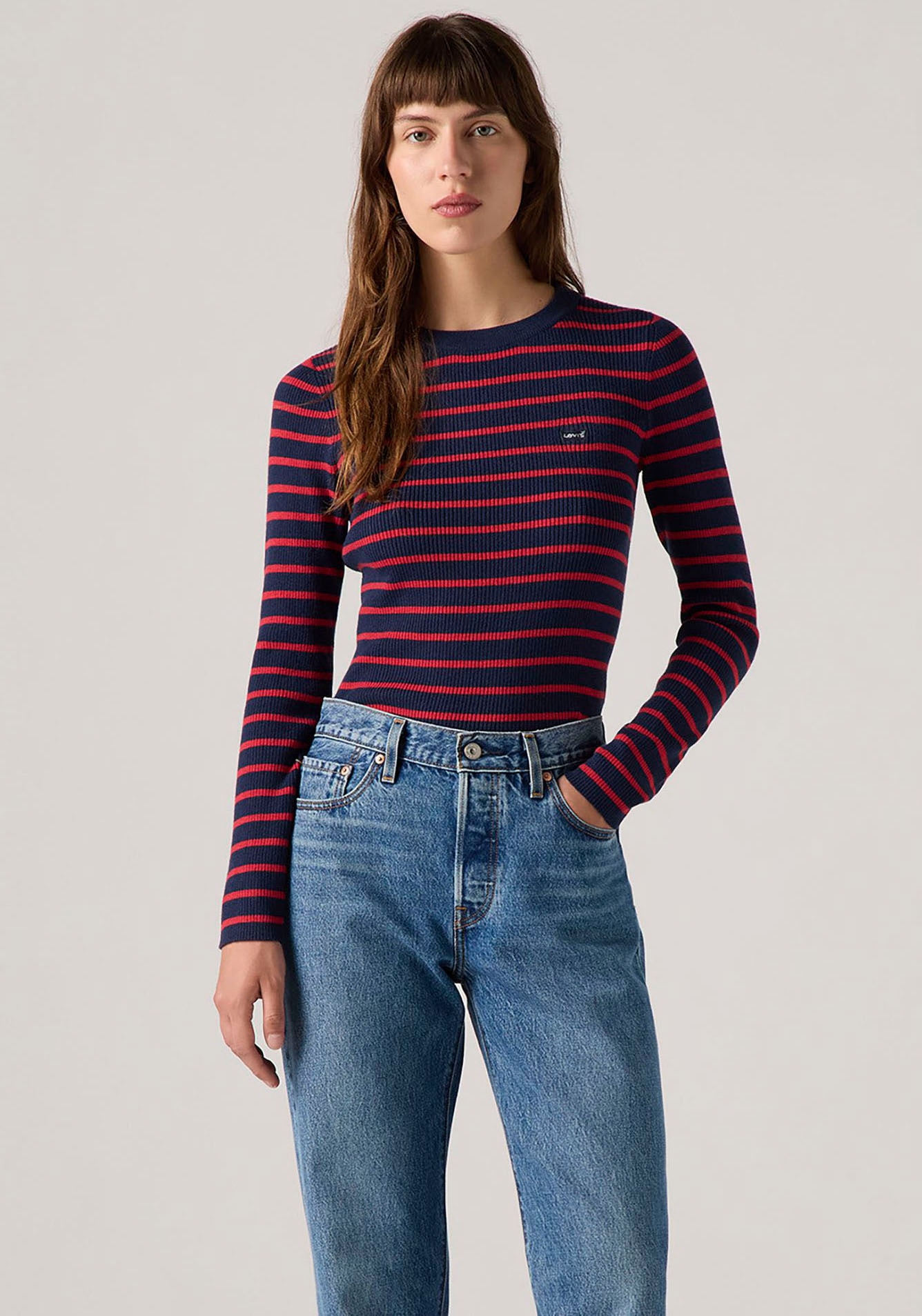 Levi's® Strickpullover »RIB SWEATER«, mit Batwing Logo