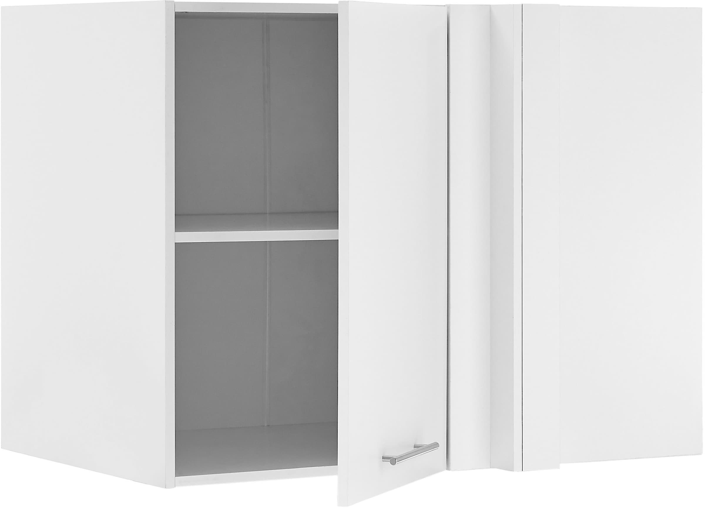 Laundreezy Aufsatzschrank »Laundreezy, Eck-Aufsatzschrank BxHxT 100x76x68 cm« 1 Stk. tlg. Breite 100cm, Tür L/R montierbar, Softclose-Funktion