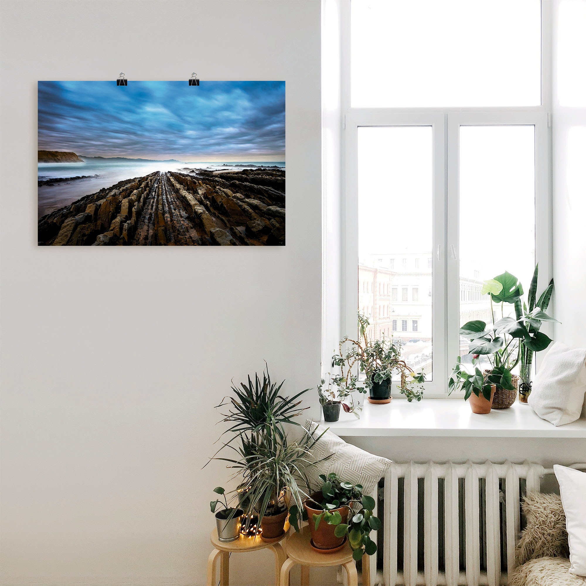 Artland Leinwandbild »Natur im Norden Spaniens«, Küste, (1 St.), auf Keilrahmen gespannt
