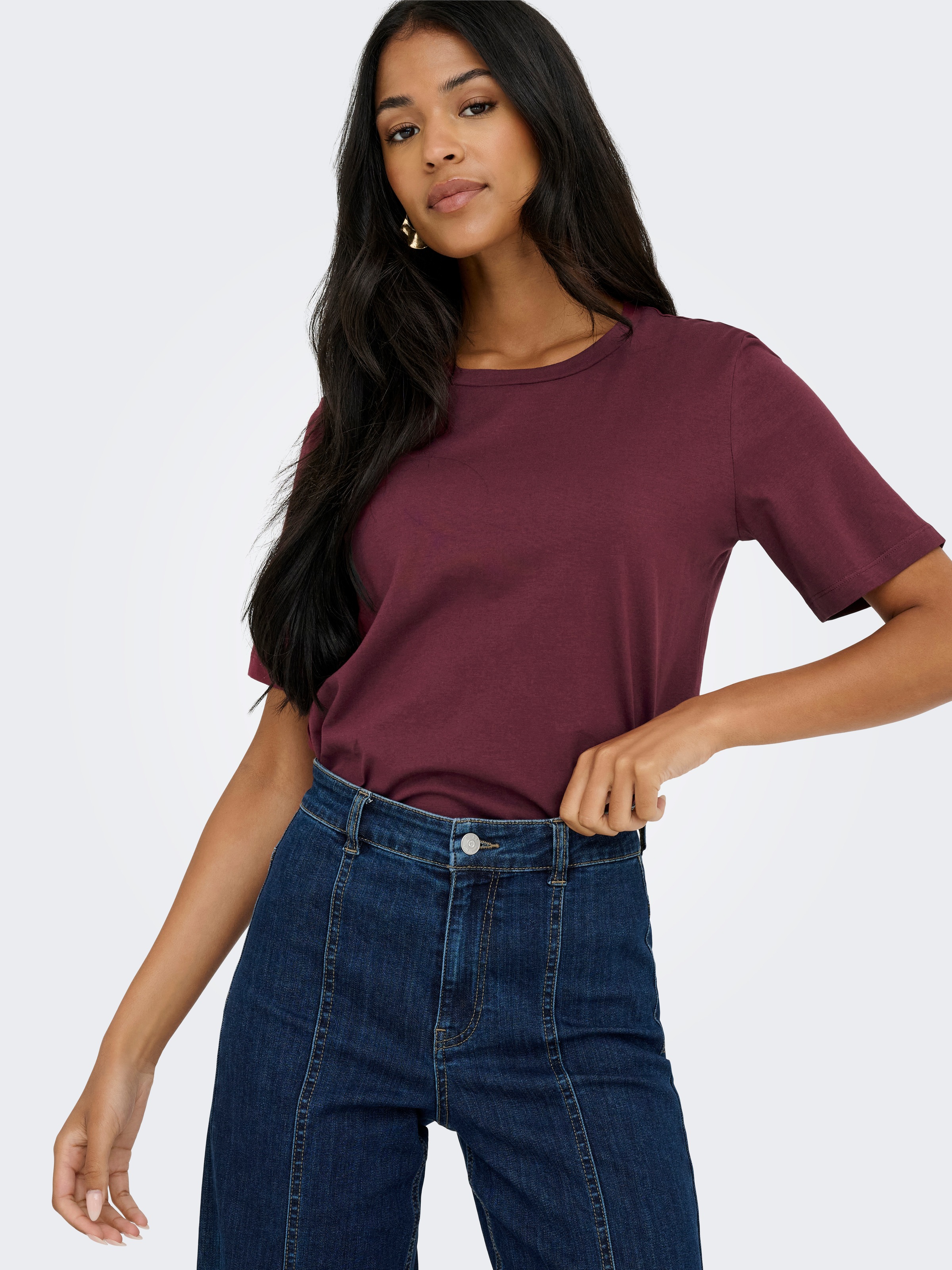 ONLY Kurzarmshirt "ONLONLY – Doppelpack T-Shirts für Alltag und Freizeit", günstig online kaufen