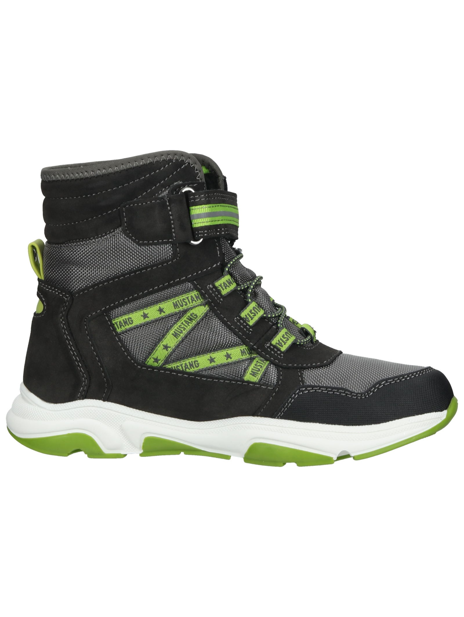 Mustang Shoes Schnürstiefelette »Mustang Shoes Stiefelette Lederimitat/Textil«