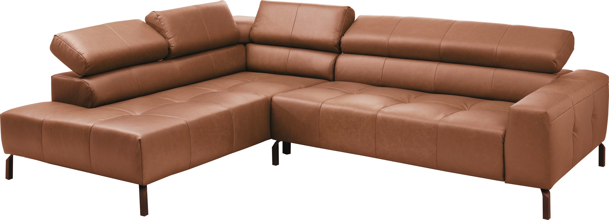 Places of Style Ecksofa »Cleveland, L-Form, incl. Kopfteilverstellung, Breite 276 cm«, wahlweise elektrischer Sitzvorzug