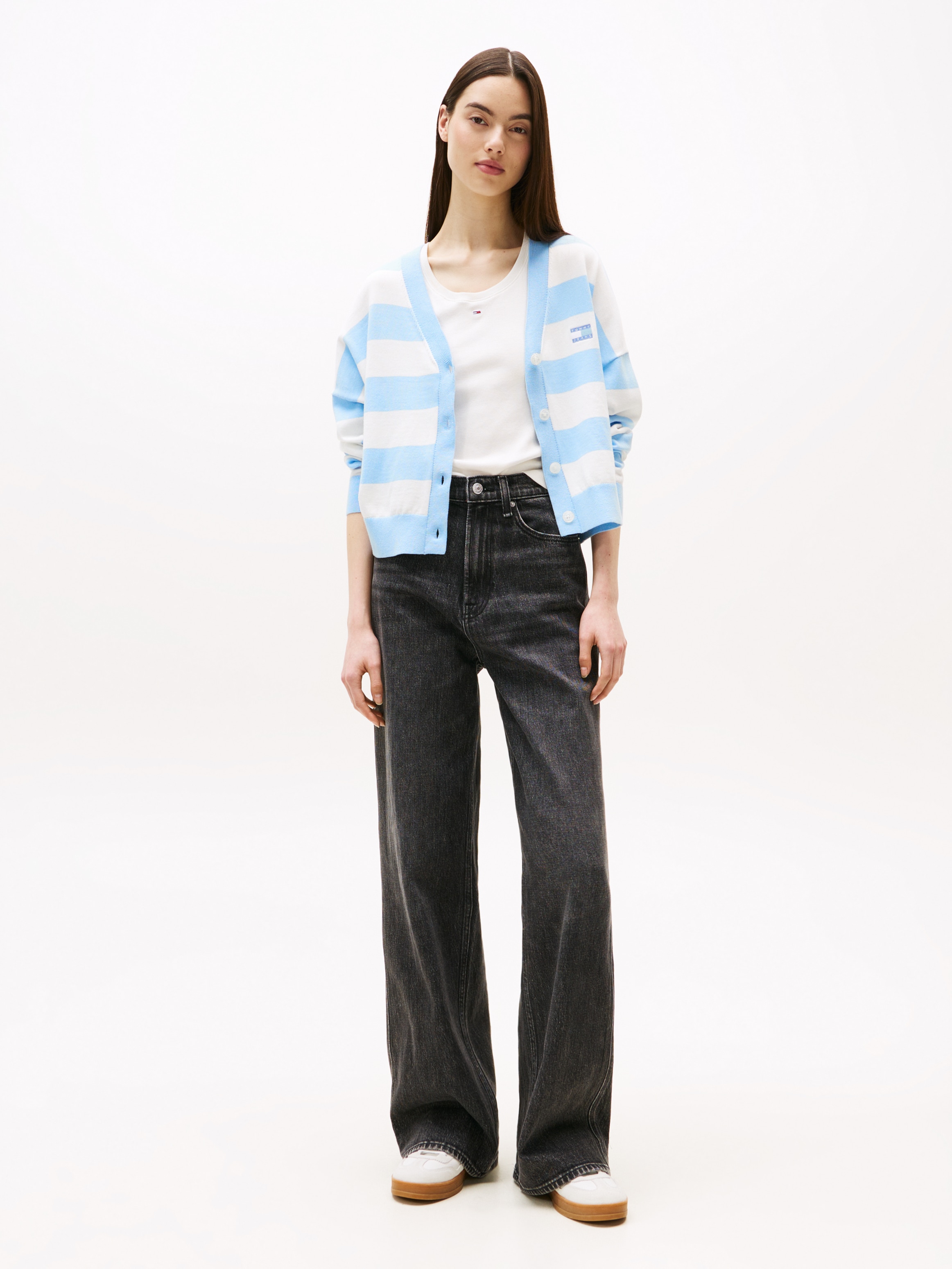 Tommy Jeans Weite Jeans »Claire High Rise«, mit Logo-Badge