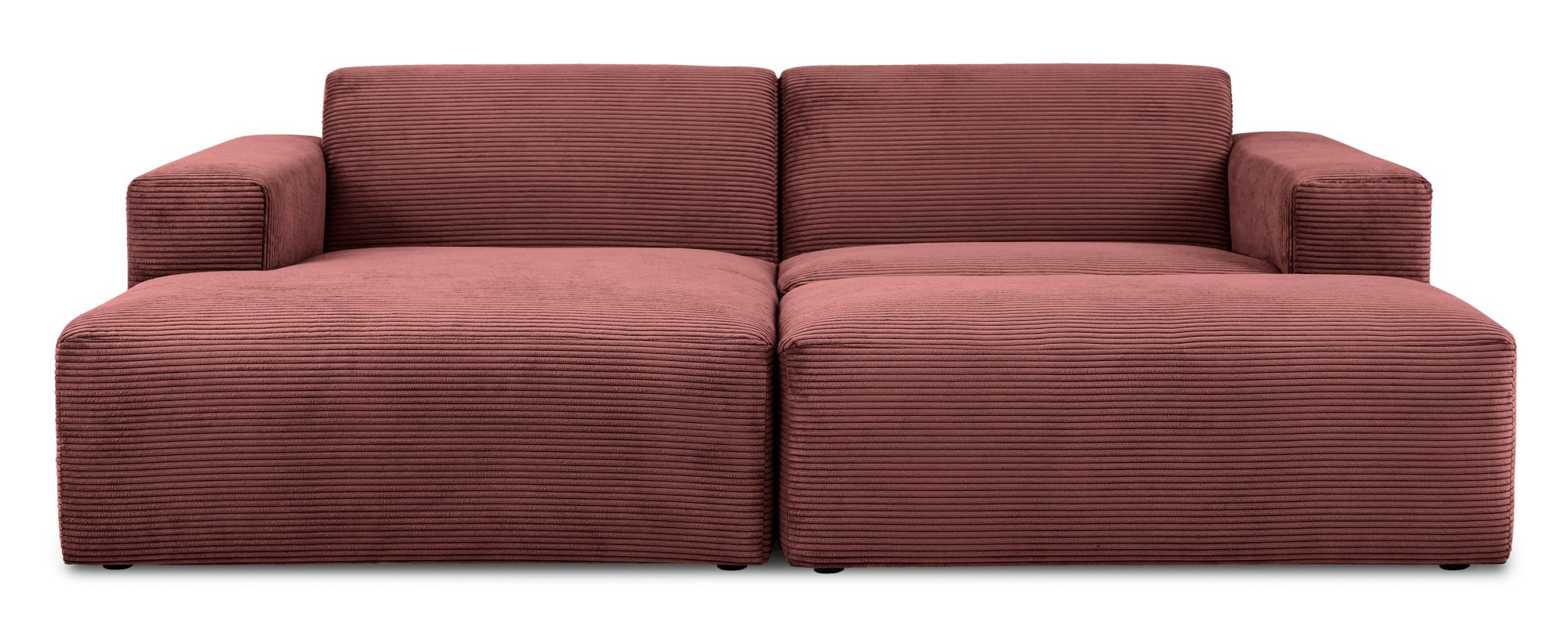 INOSIGN Ecksofa »Koa,228cm, L-Form, Modulsofa, Webstoff, Cord«, Designsofa, Set, Hocker inklusive, weicher Lounge-Sitzkomfort