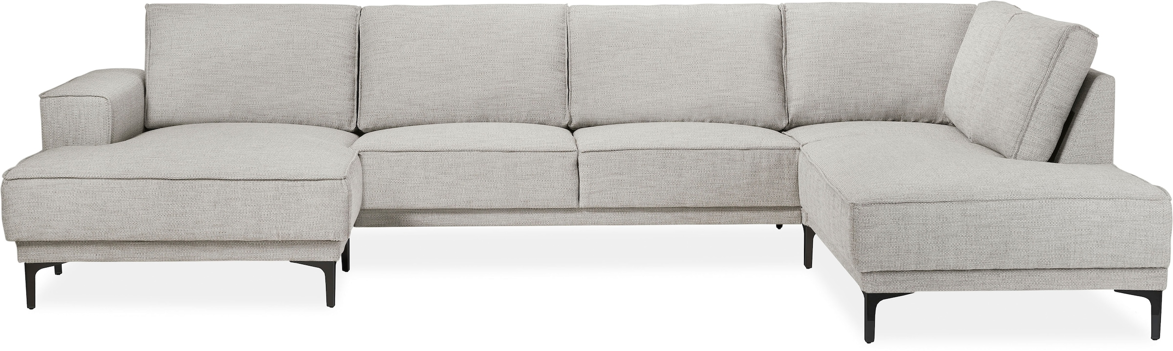 Places of Style Wohnlandschaft "XXL Sofa Oland, Struktur, Flachgewebe, Luxu günstig online kaufen