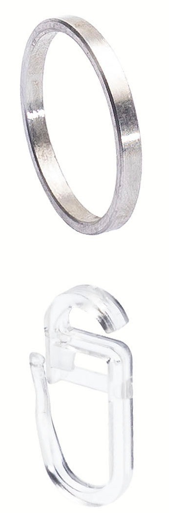 Liedeco Flachring "Gardinenring, Stilring mit Faltenlegehaken "Skandinavia" günstig online kaufen