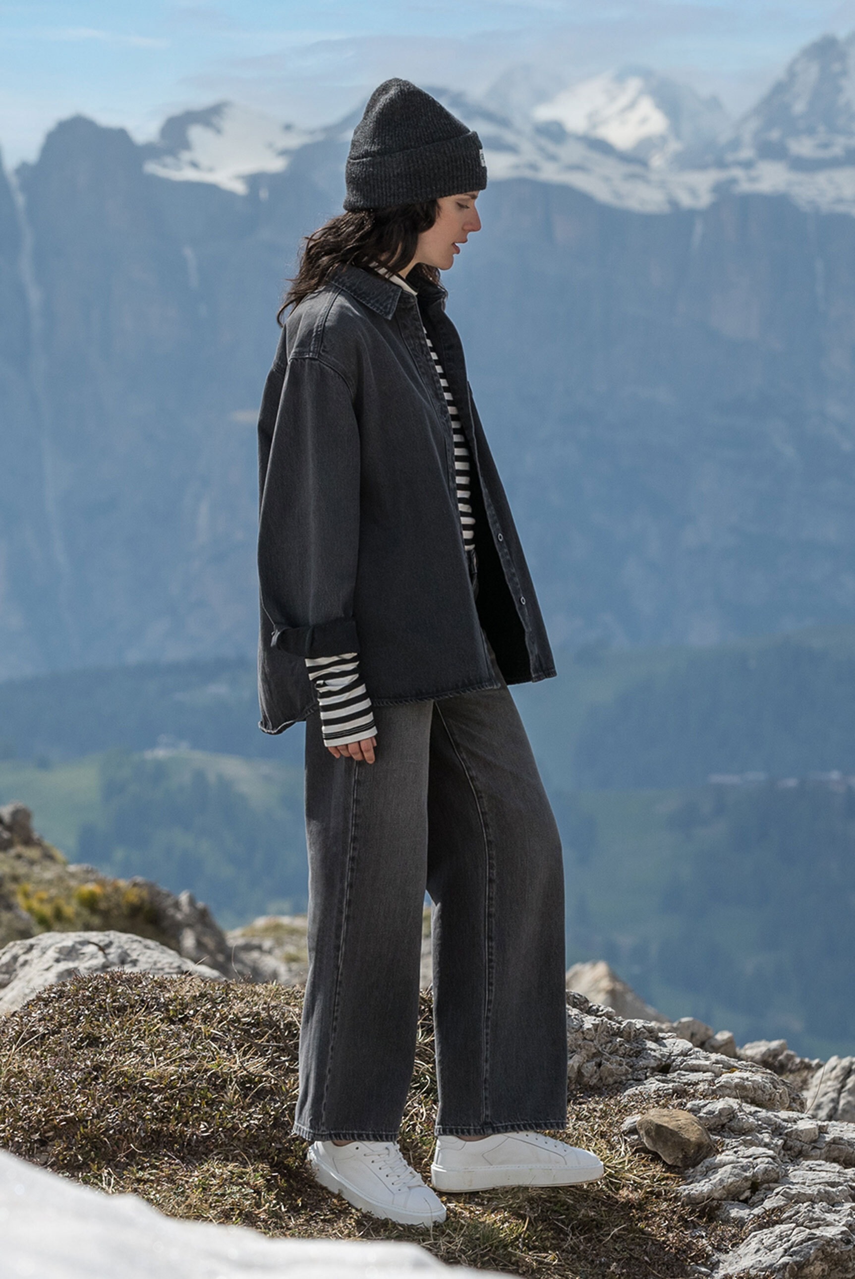 SENSES.THE LABEL Jeansbluse, mit Knopfleiste