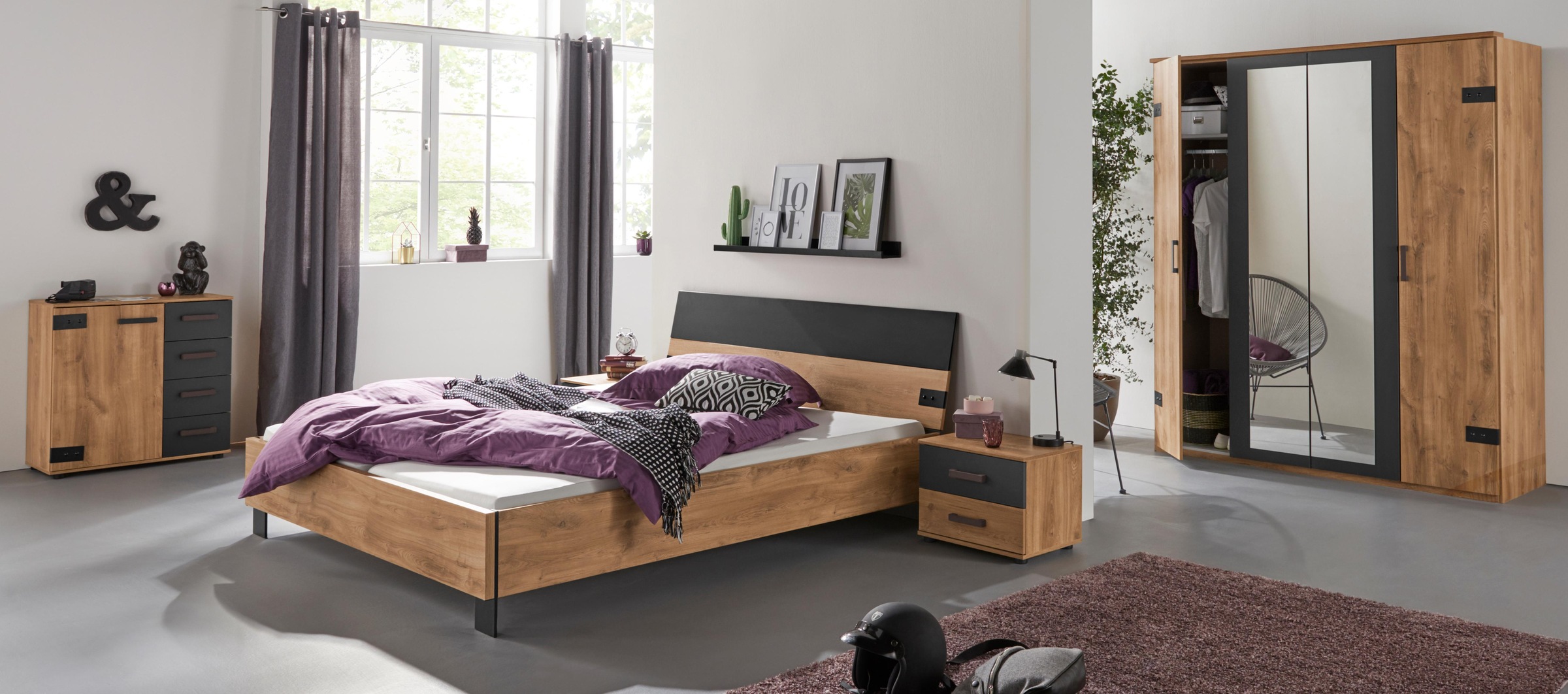 Wimex Kombikommode "Malmoe, Schrank mit 1 Tür und 4 Schubladen, Made in Ger günstig online kaufen
