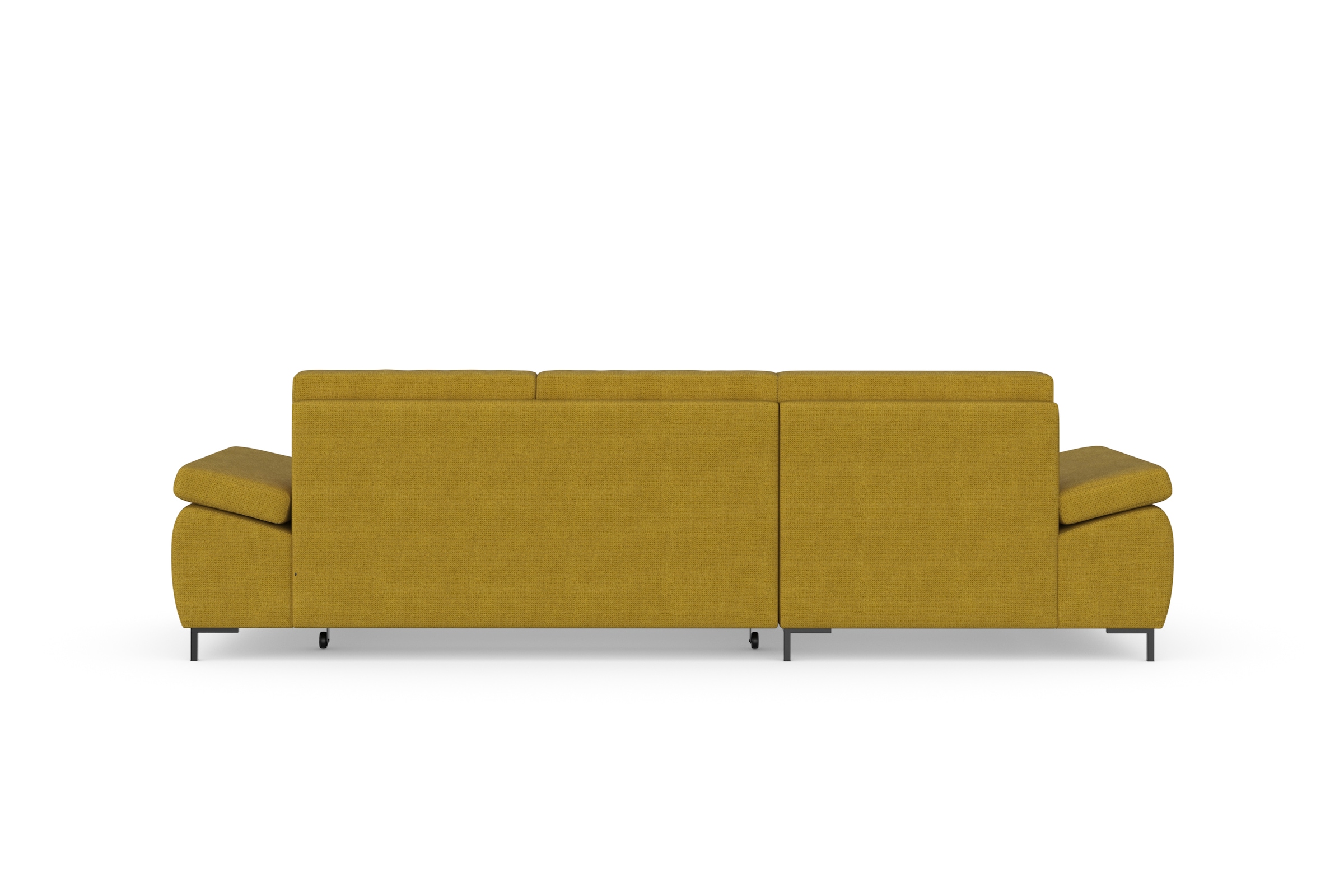 DOMO collection Ecksofa »Capelo L-Form«, mit Armteilverstellung, wahlweise mit Bettfunktion, Federkern