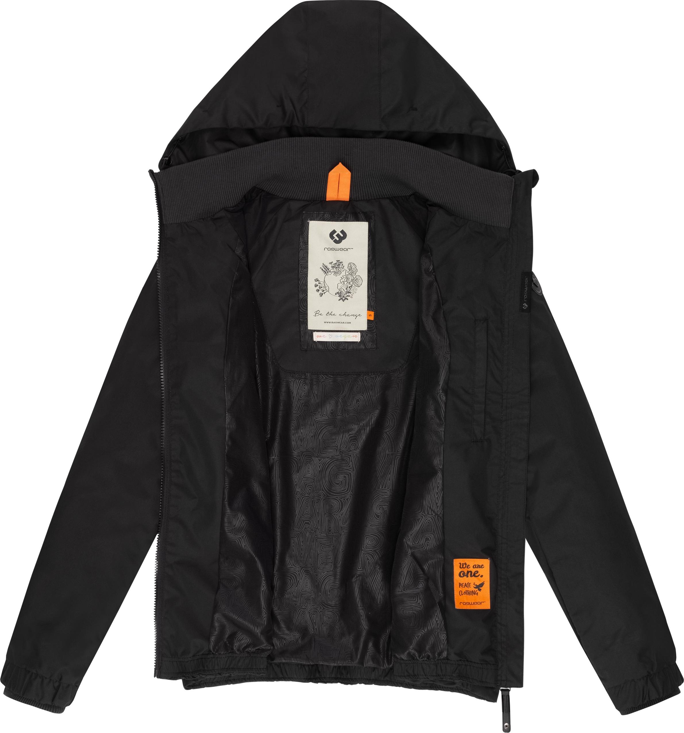 Ragwear Outdoorjacke »Dizzie«, mit Kapuze, Wasserdichte Übergangsjacke mit großer Kapuze