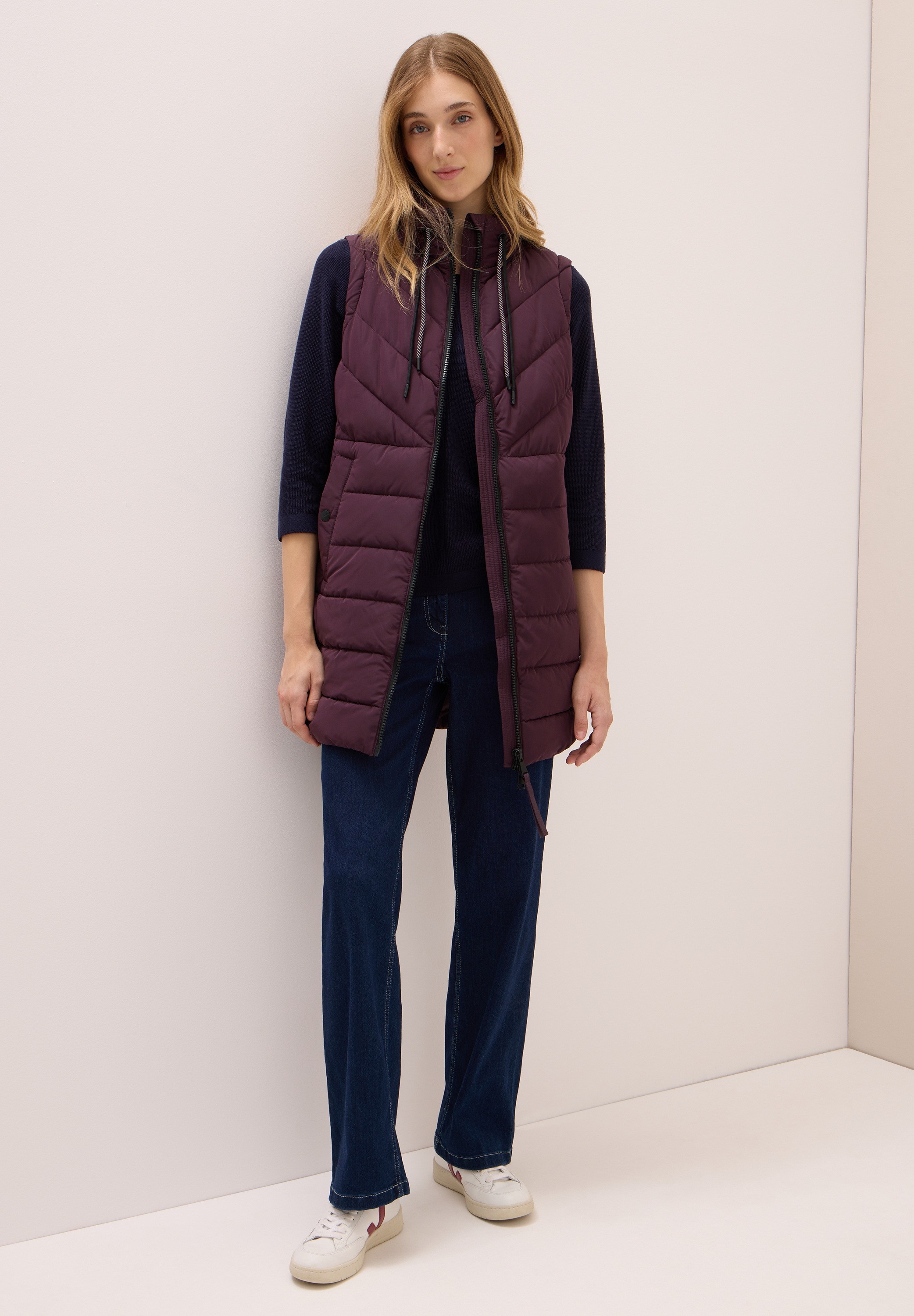 Thumbnail - Cecil Steppweste mit Kapuze mit Tunnelzugband