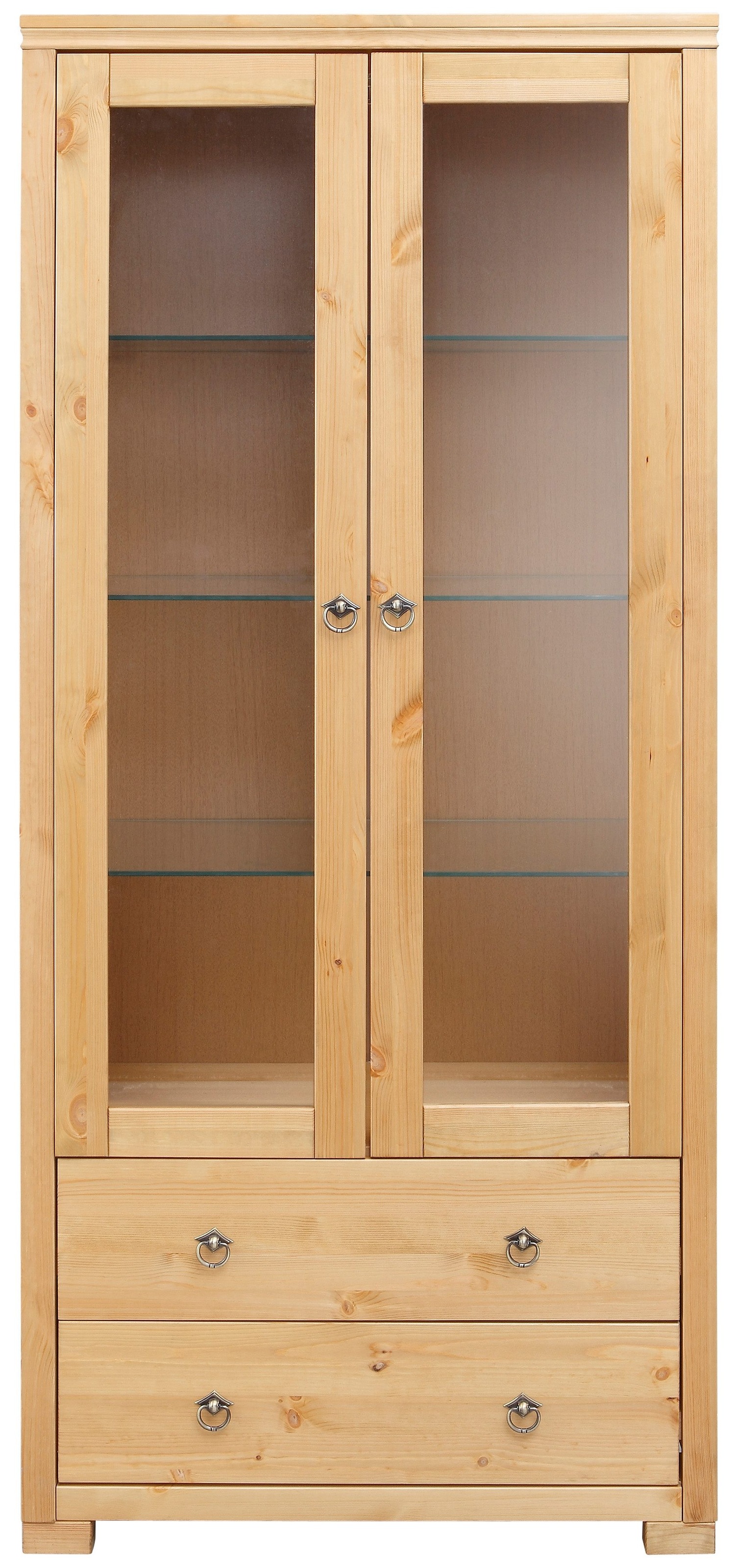 OTTO home Vitrine "Gotland" Breite 80 cm, Höhe 178 cm, mit Glastüren, aus m günstig online kaufen