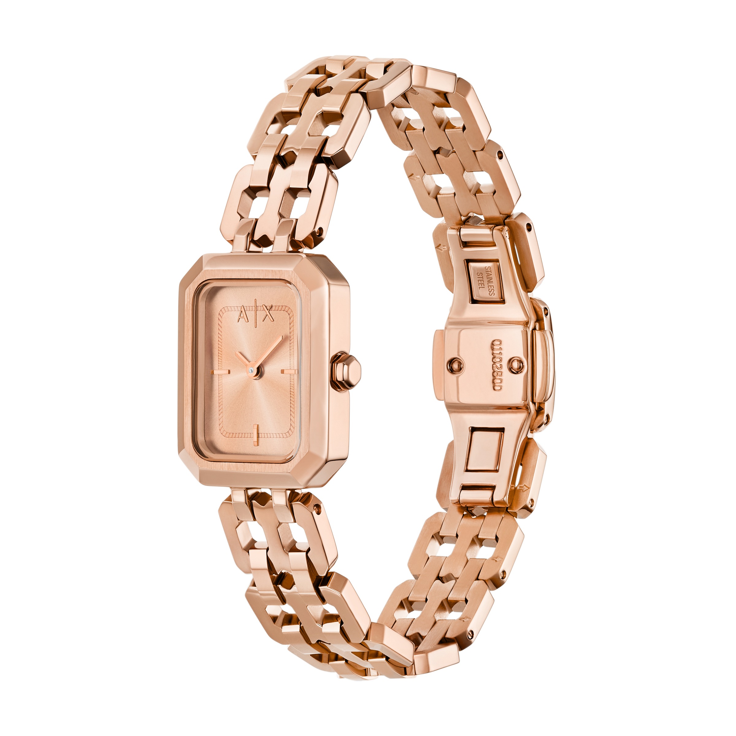 ARMANI EXCHANGE Quarzuhr, Armbanduhr, Damenuhr, Edelstahlarmband, analog