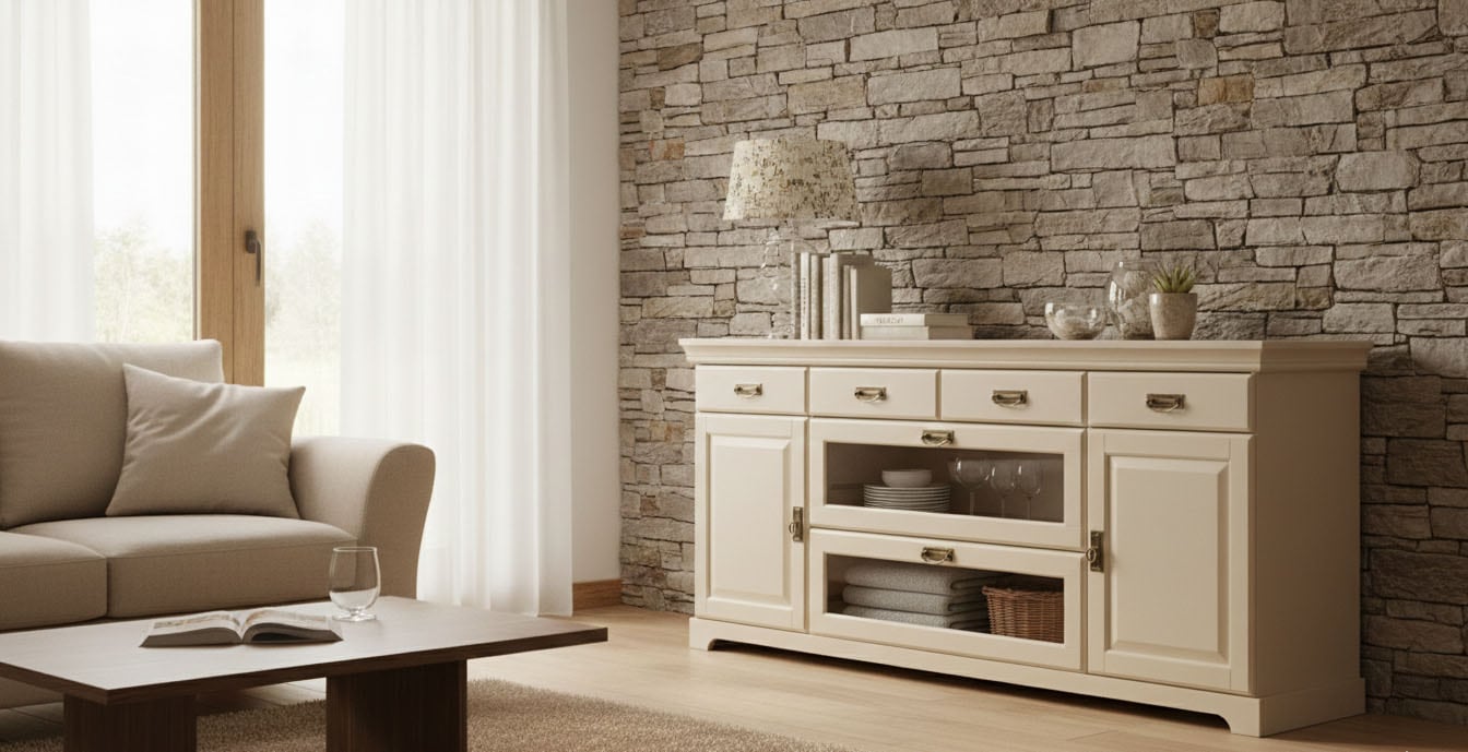 OTTO home Sideboard »Rügen« Kommode aus massiver Kiefer, FSC®, Breite 145 oder 180 cm