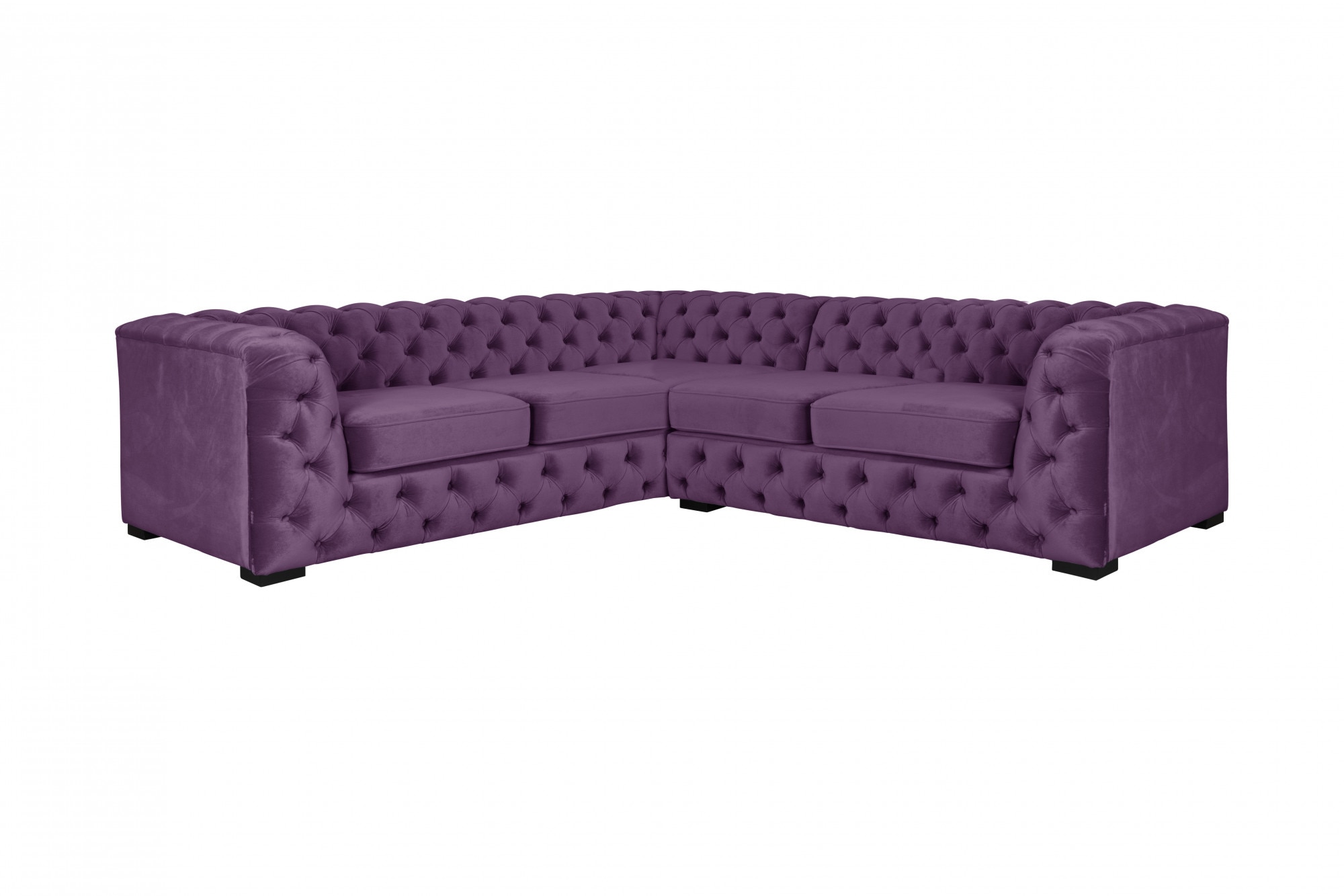 Home affaire Chesterfield-Sofa "KALINA L-Form", hochwertige Chesterfield-Au günstig online kaufen