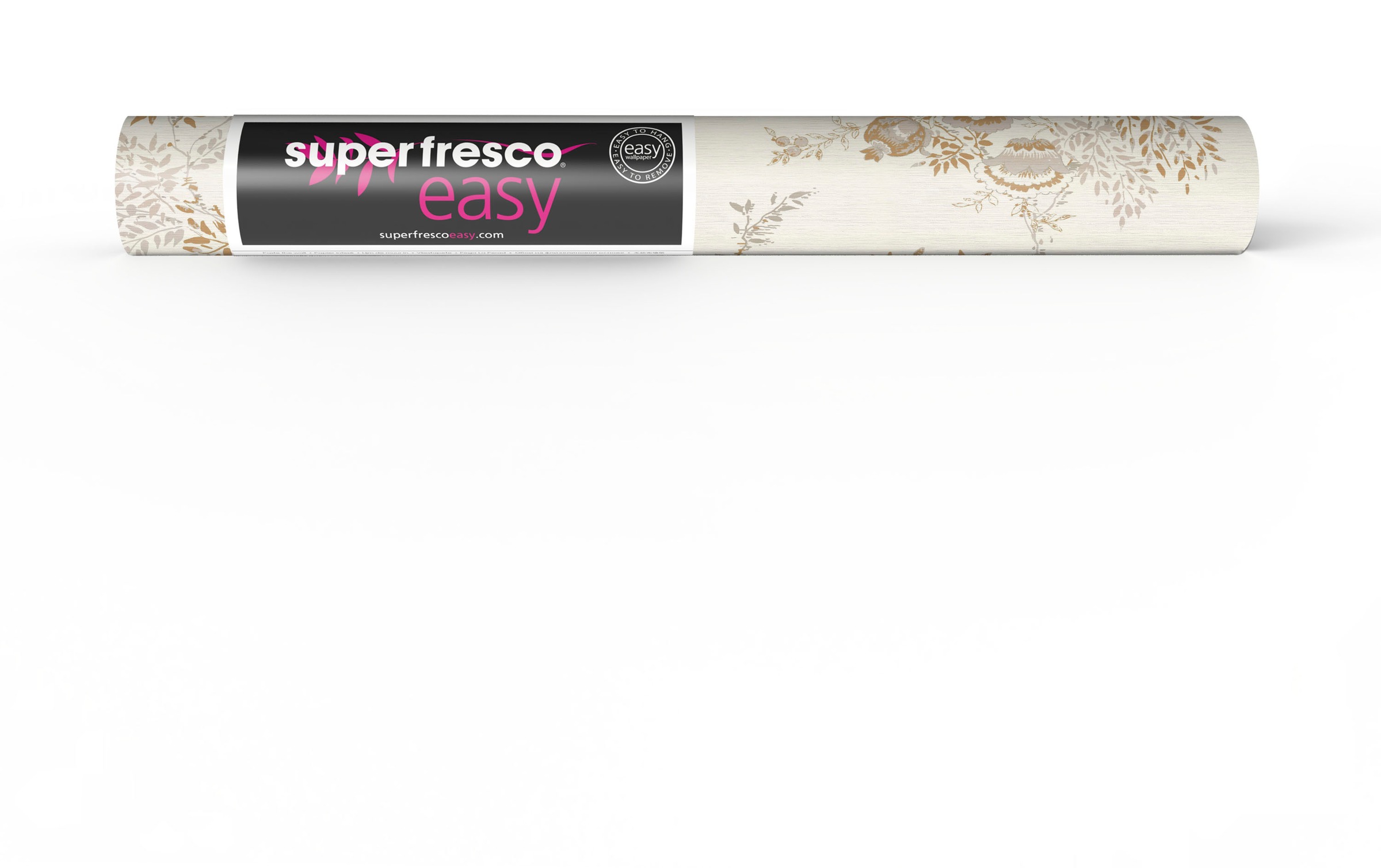 Superfresco Easy Vliestapete »Kimono Weiss/Gold 10mx52cm«, natürlich