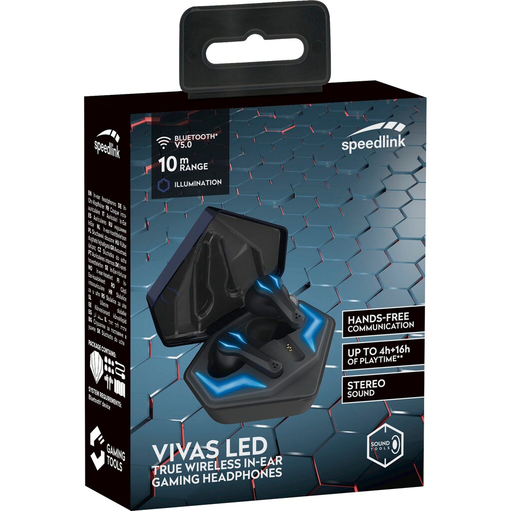 Speedlink In-Ear-Kopfhörer »VIVAS LED Gaming«, Wireless