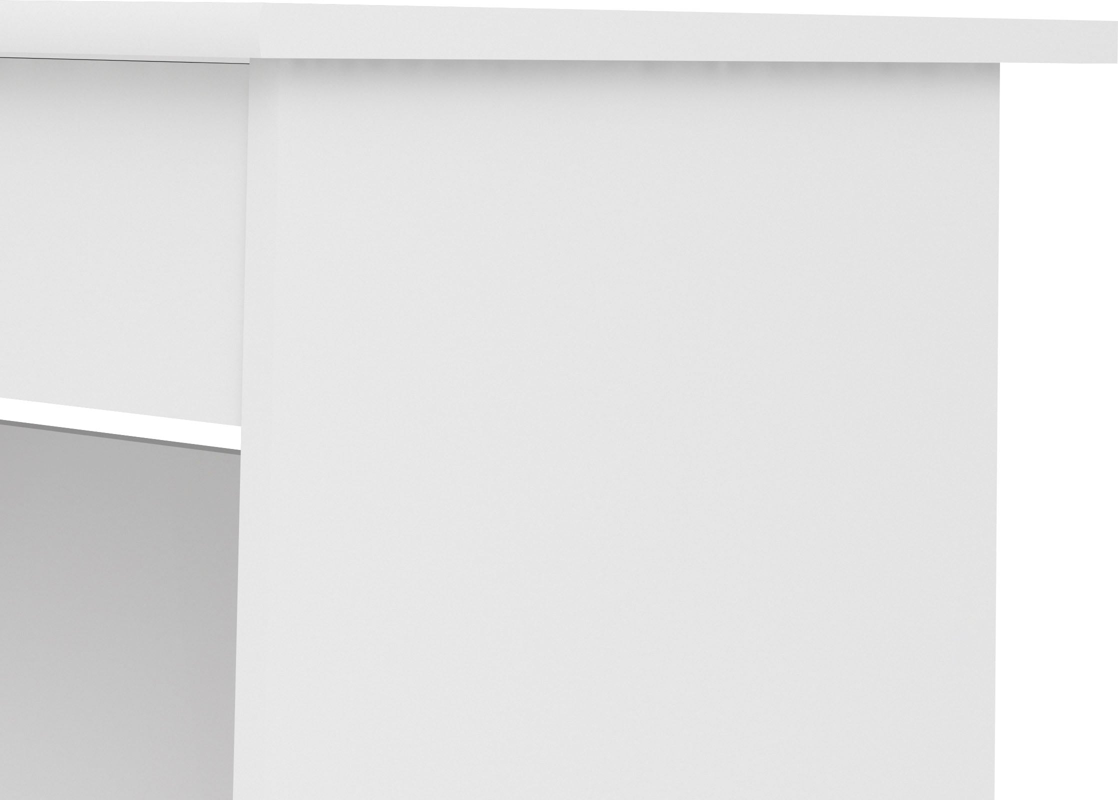 Home affaire »Plus, Computertisch, mit 3 Schubkästen, 1 Schublade mit Schloss« 1 Einlegeboden, modern, minimalistisch, staurum, B: 109,3 x H: 75,6 cm