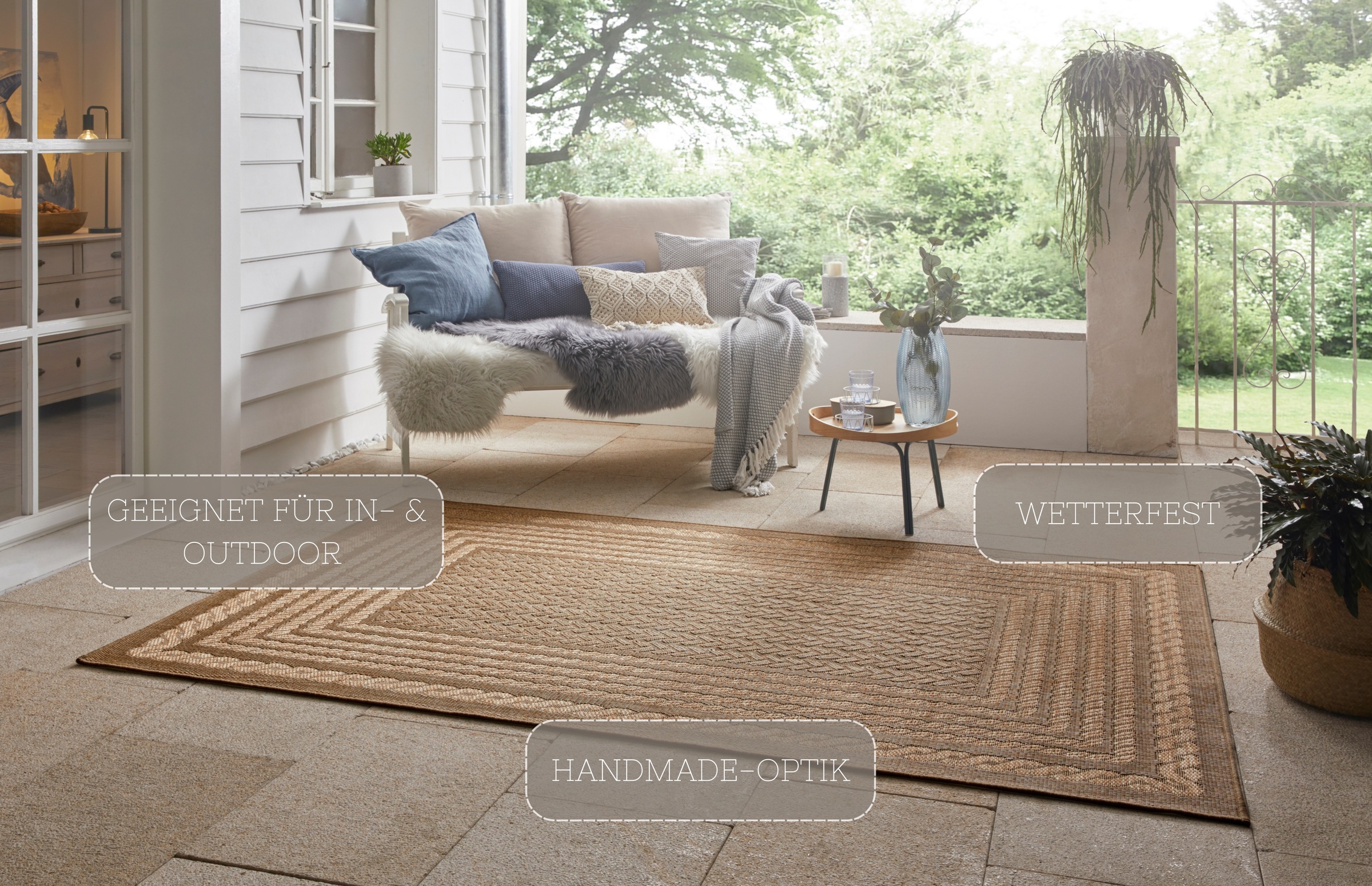 Thumbnail - HANSE Home Teppich "Limonero", rechteckig, 6 mm Höhe, In-& Outdoor, Flachgewebe, Sisal Optik, Skandi, Garten, Wohnzimmer
