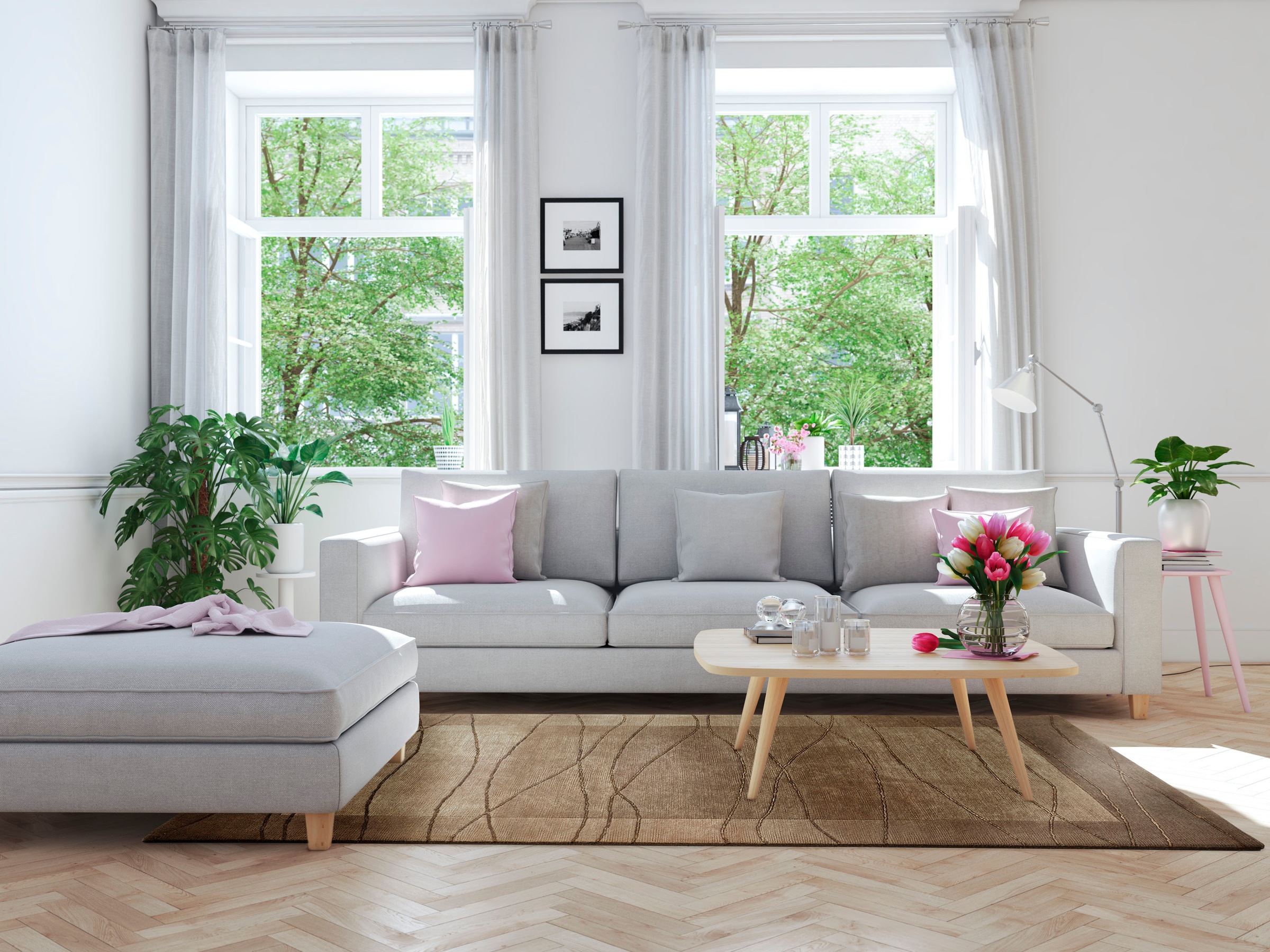 LUXOR living Wollteppich »Lineo«, rechteckig, 14 mm Höhe, Nepalteppich, reine Wolle, handgeknüpft, mit Bordüre