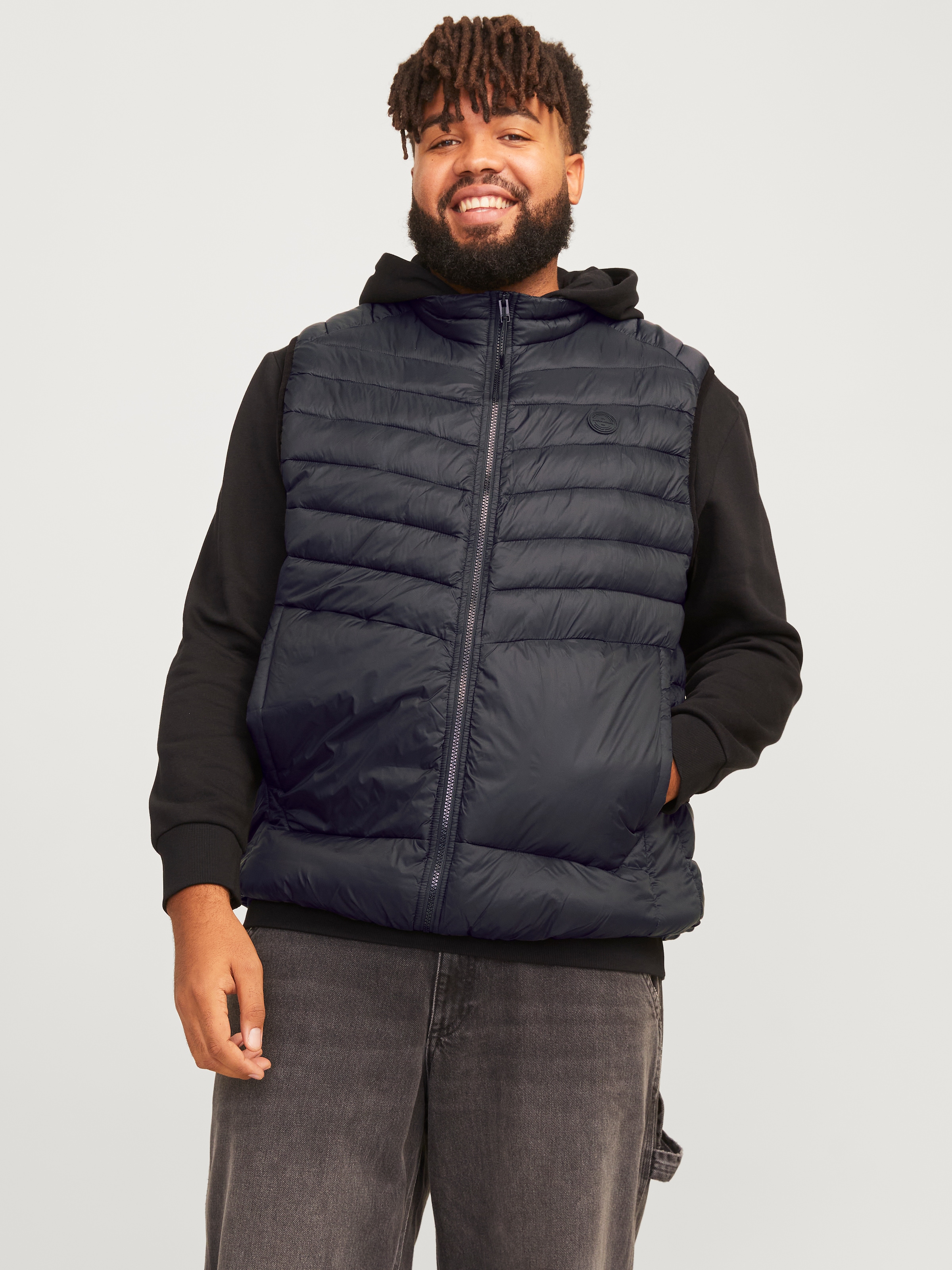 Jack & Jones PlusSize Kurzweste "JJESPRINT BODYWARMER COLLAR NOOS PLS" günstig online kaufen