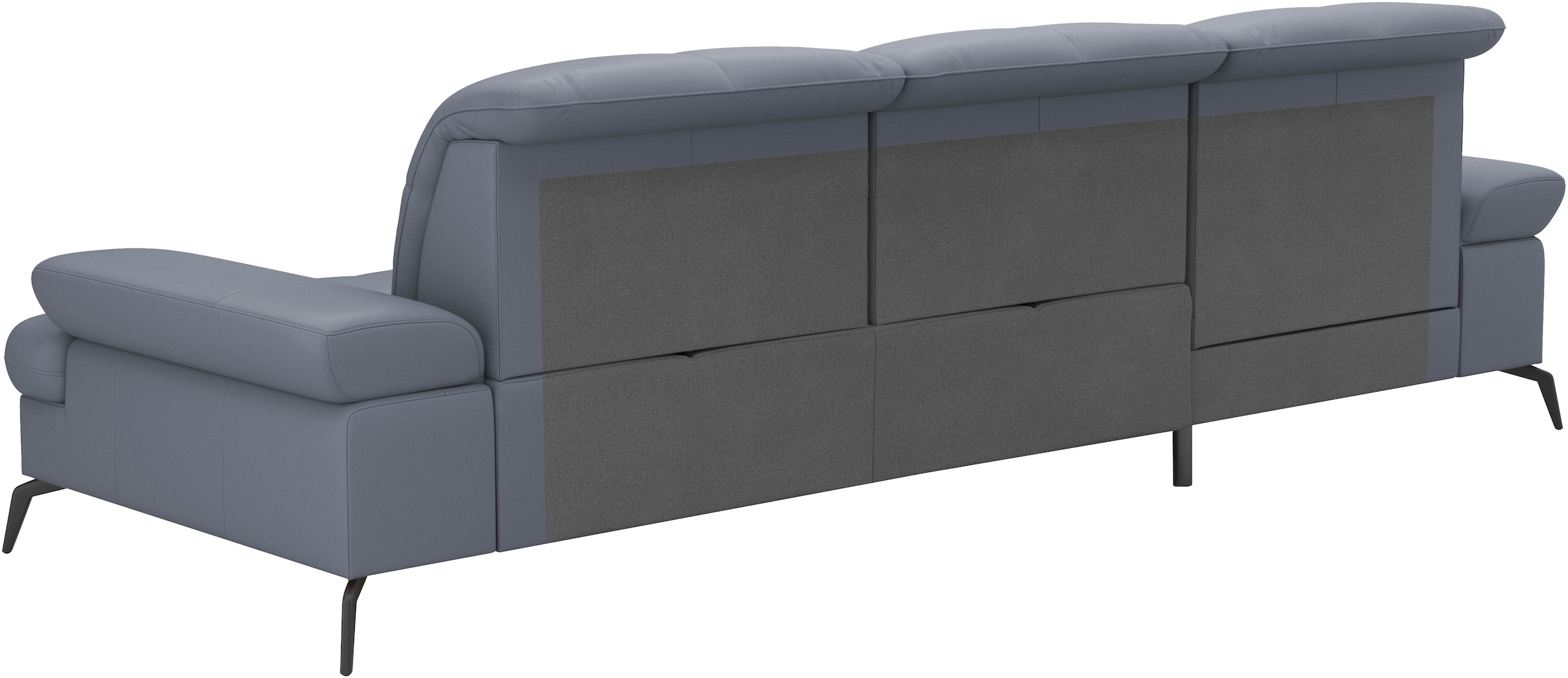 sit&more Ecksofa »Amica, L-Form, inkl. Sitztiefenverstellung & Armteilverstellung«, wahlweise mit Bettfunktion, Bettkasten und Kopfteilverstellung