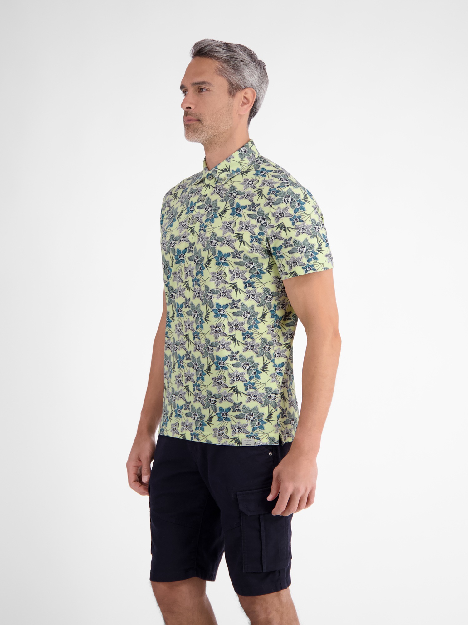 LERROS Poloshirt »Sommerliches Poloshirt mit angesagtem, floralem Printmuster«