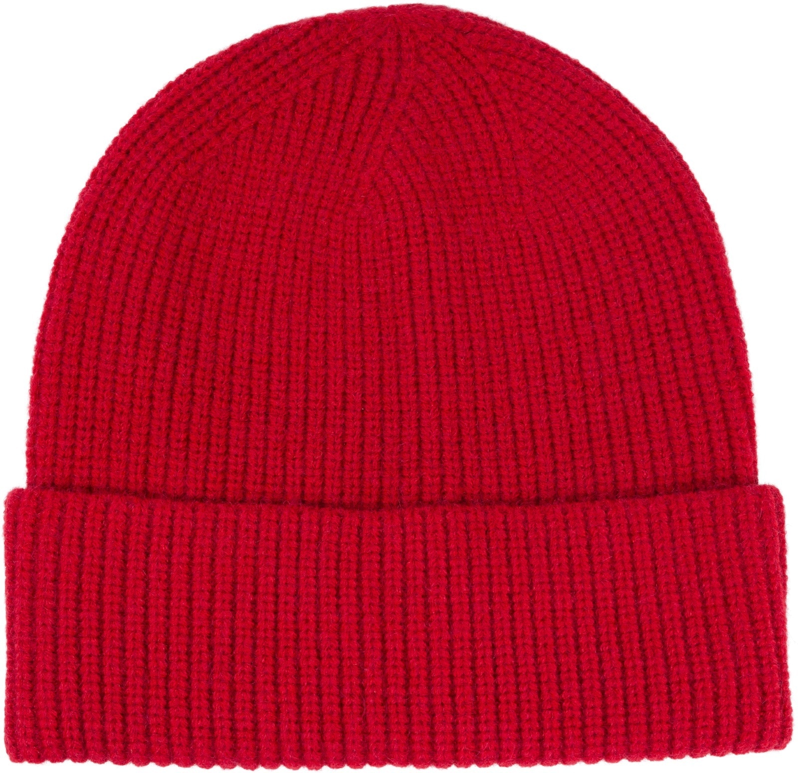 styleBREAKER Strickmütze "Feinstrick Beanie Mütze mit Krempe" 1 Stk.