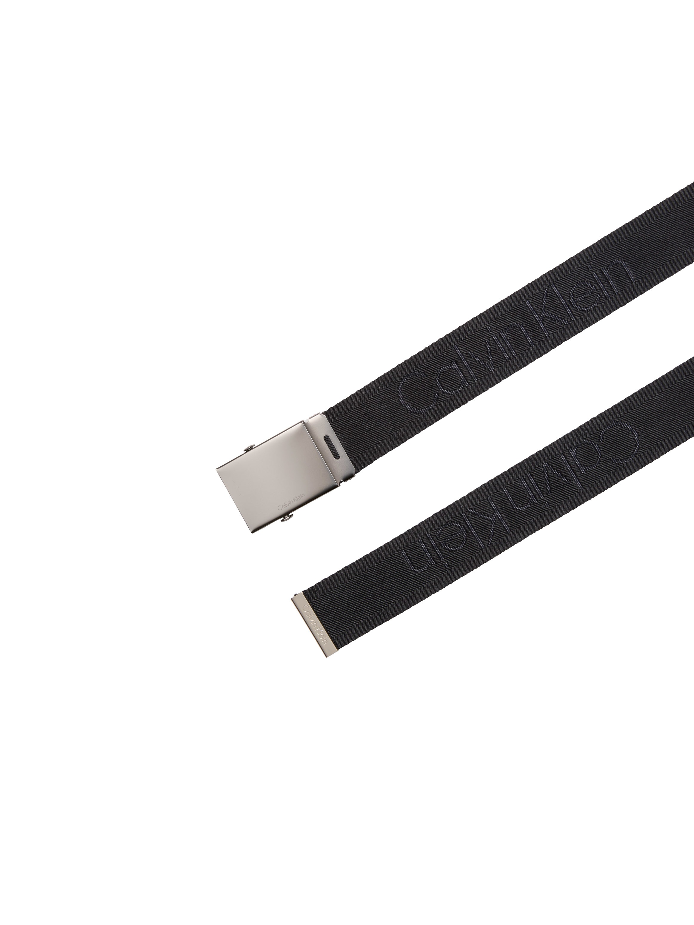 Thumbnail - Calvin Klein Stoffgürtel "LOGO WEBBING PLAQUE 38MM FIXED" Größenverstellbar mit Metallschließe