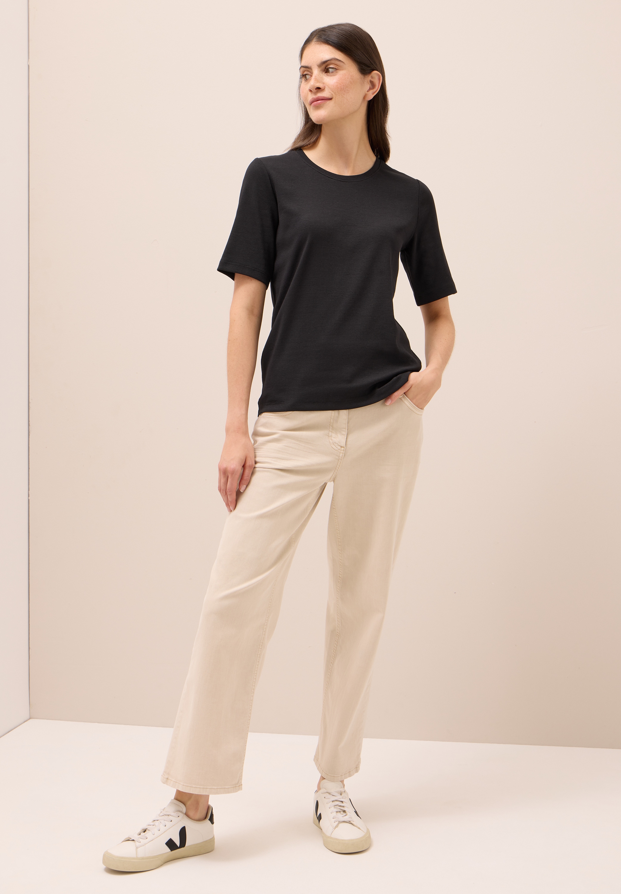 Cecil T-Shirt, aus Baumwolle mit Stretchante