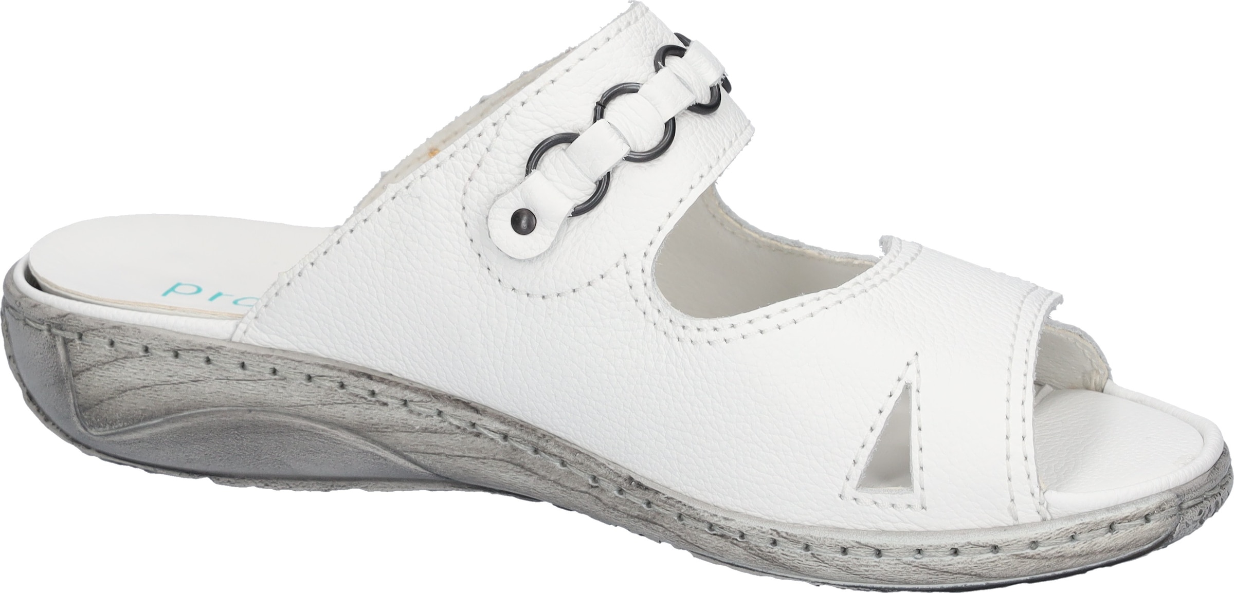 Waldläufer Pantolette »GARDA«  Sommerschuh, Hausschuh, Komfortschuh in Bequemweite G (= weit)