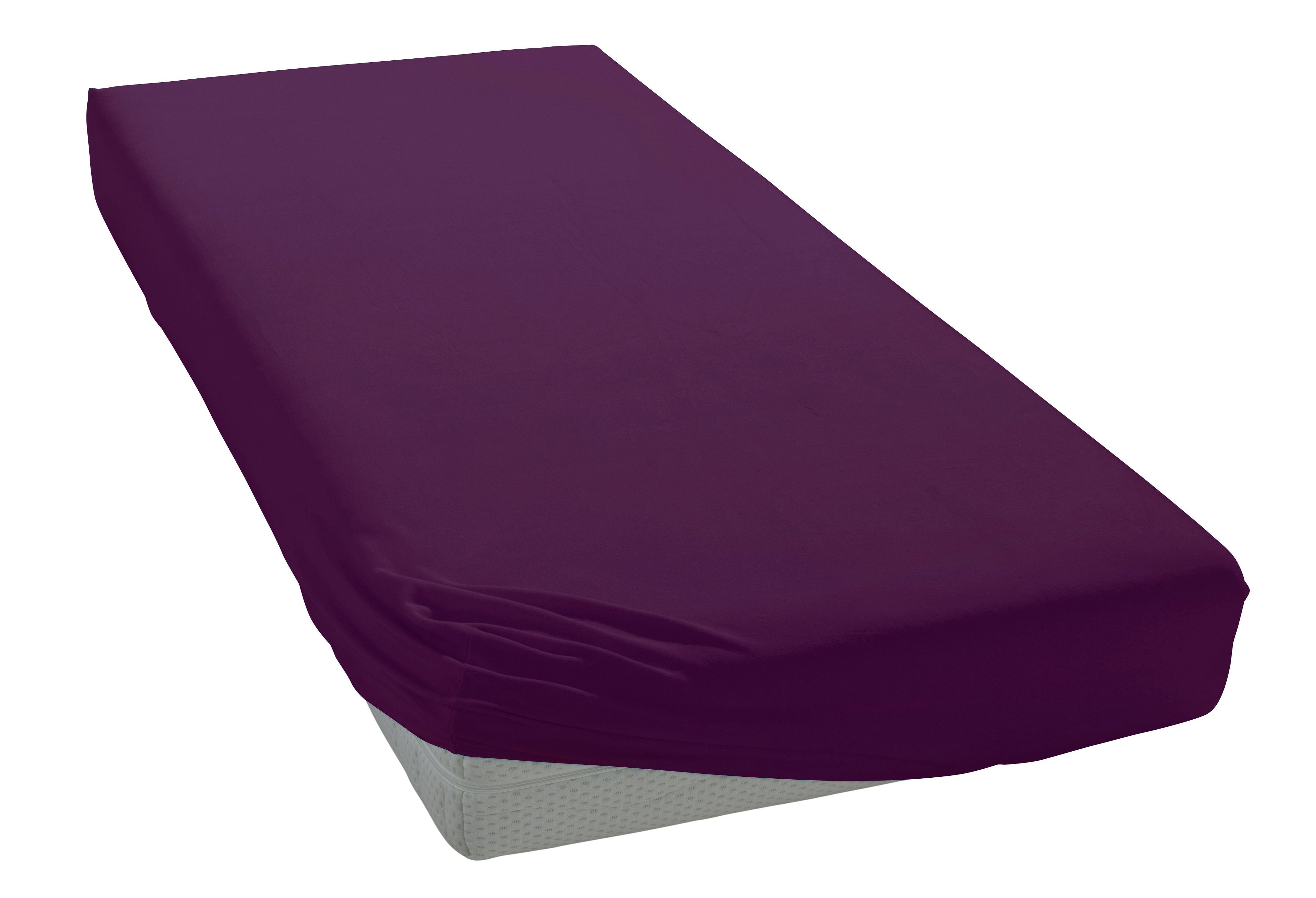 bellana Spannbettlaken "bellana exclusiv aus 100% Mako-Baumwolle, 150 g/m², bügelfrei" feinste Mako-Baumwolle, Spannbetttuch für Matratzen bis 25cm Höhe