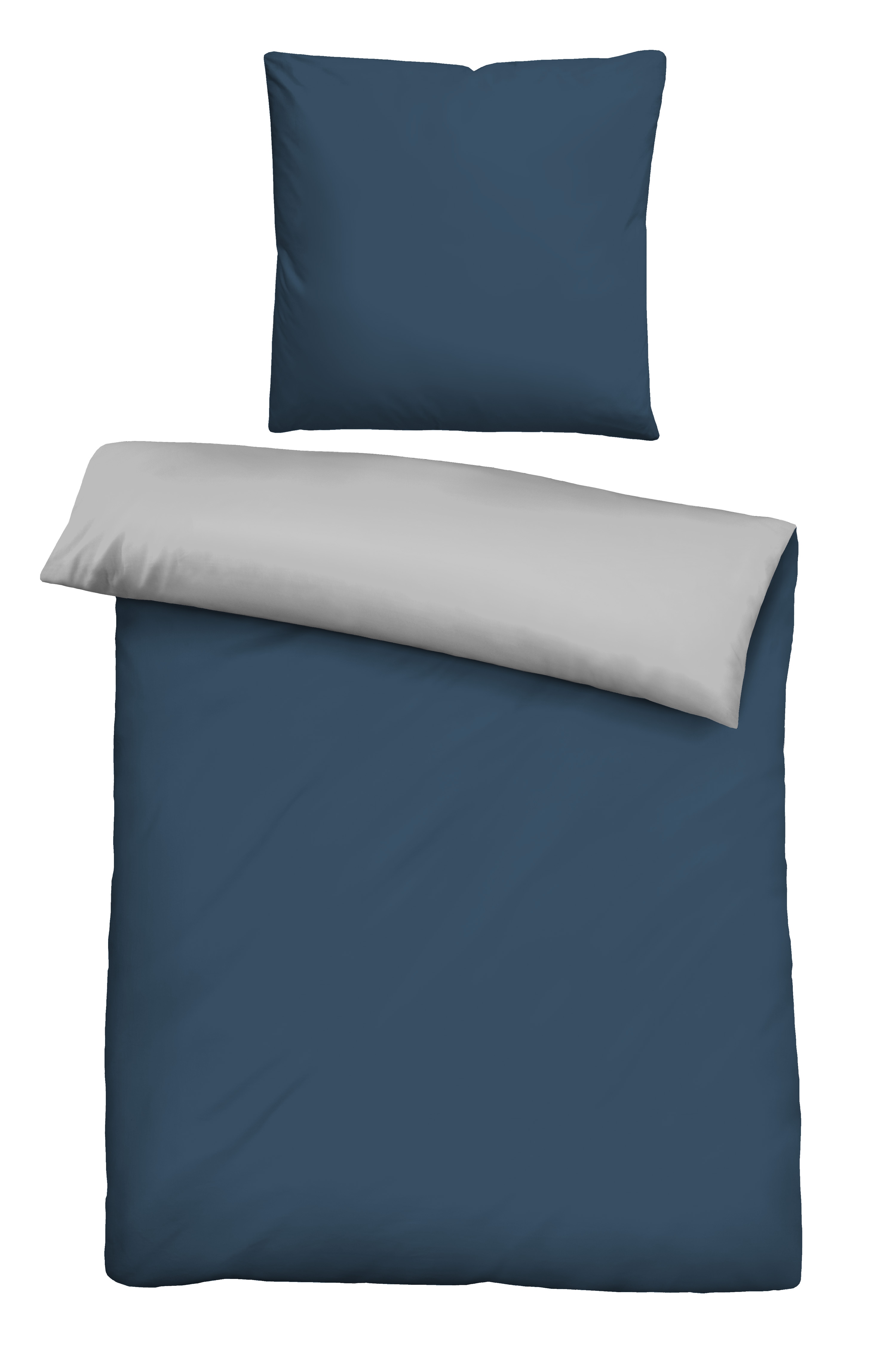 Castell - Markenbettwäsche "0560500" 3 Microfaser-Satin,2 teilig, pflegeleichte Bettwäsche mit Reißverschluss