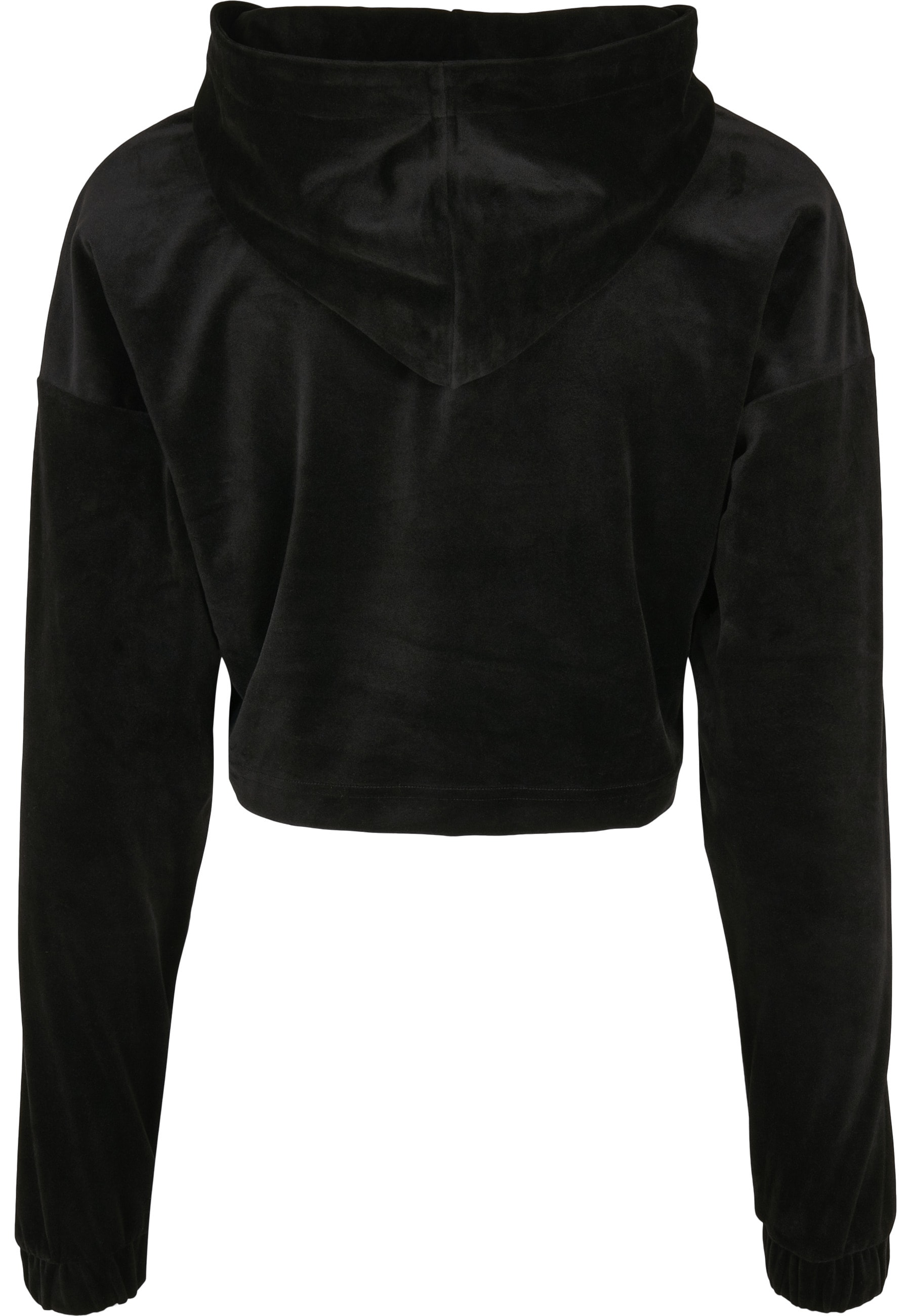 URBAN CLASSICS Hoodie »Urban Classics Damen Ladies Cropped Velvet Oversized Hoody«, 1 Stk.
