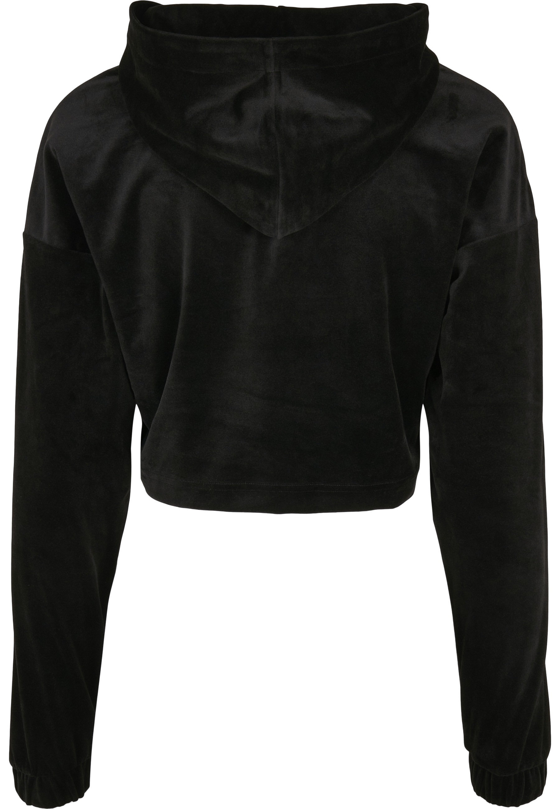 URBAN CLASSICS Hoodie "Urban Classics Damen Ladies Cropped Velvet Oversized günstig online kaufen