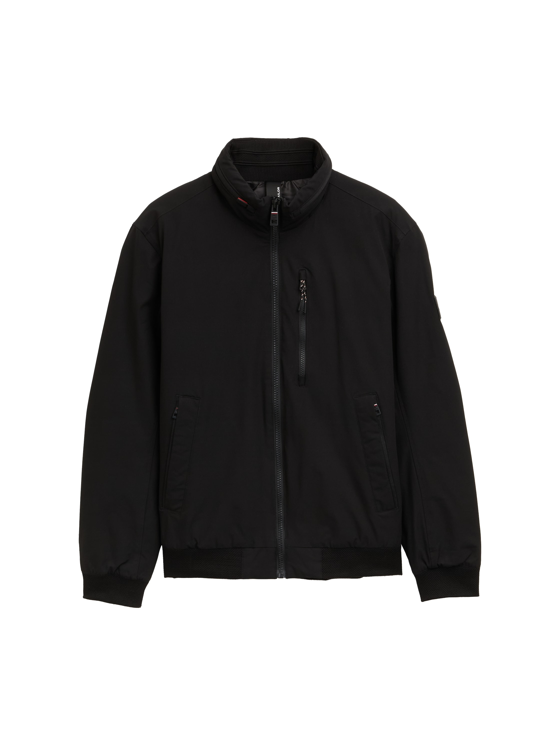 TOM TAILOR Outdoorjacke, ohne Kapuze, mit Logo Stickerei