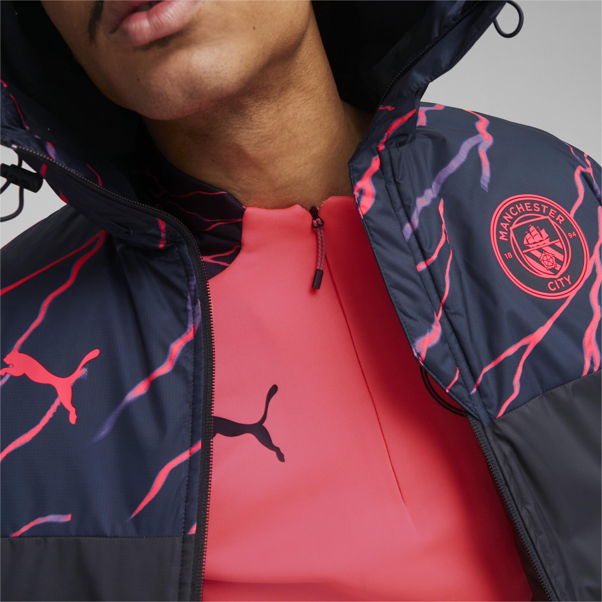 PUMA Winterjacke »Manchester City Football Graphic Winterjacke Herren«