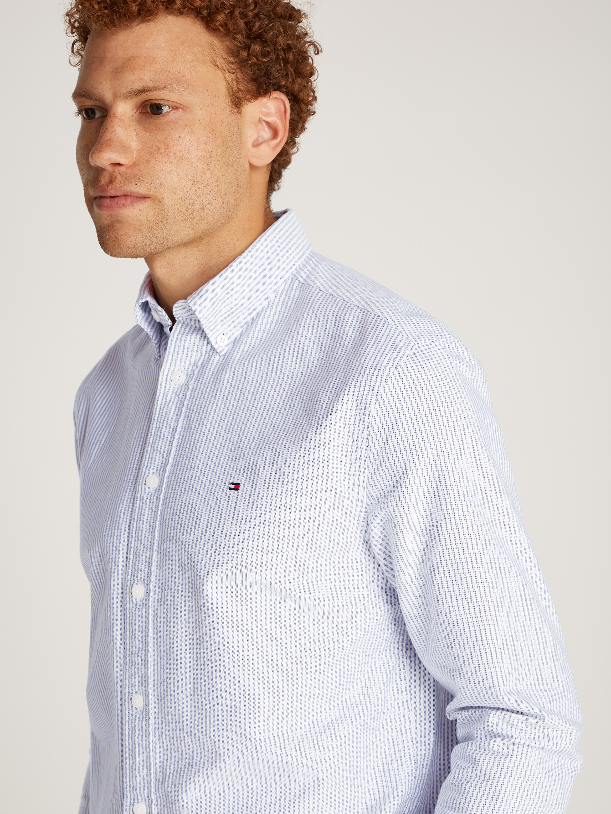 Tommy Hilfiger Langarmhemd »HERITAGE OXFORD STRIPE RF SHIRT«