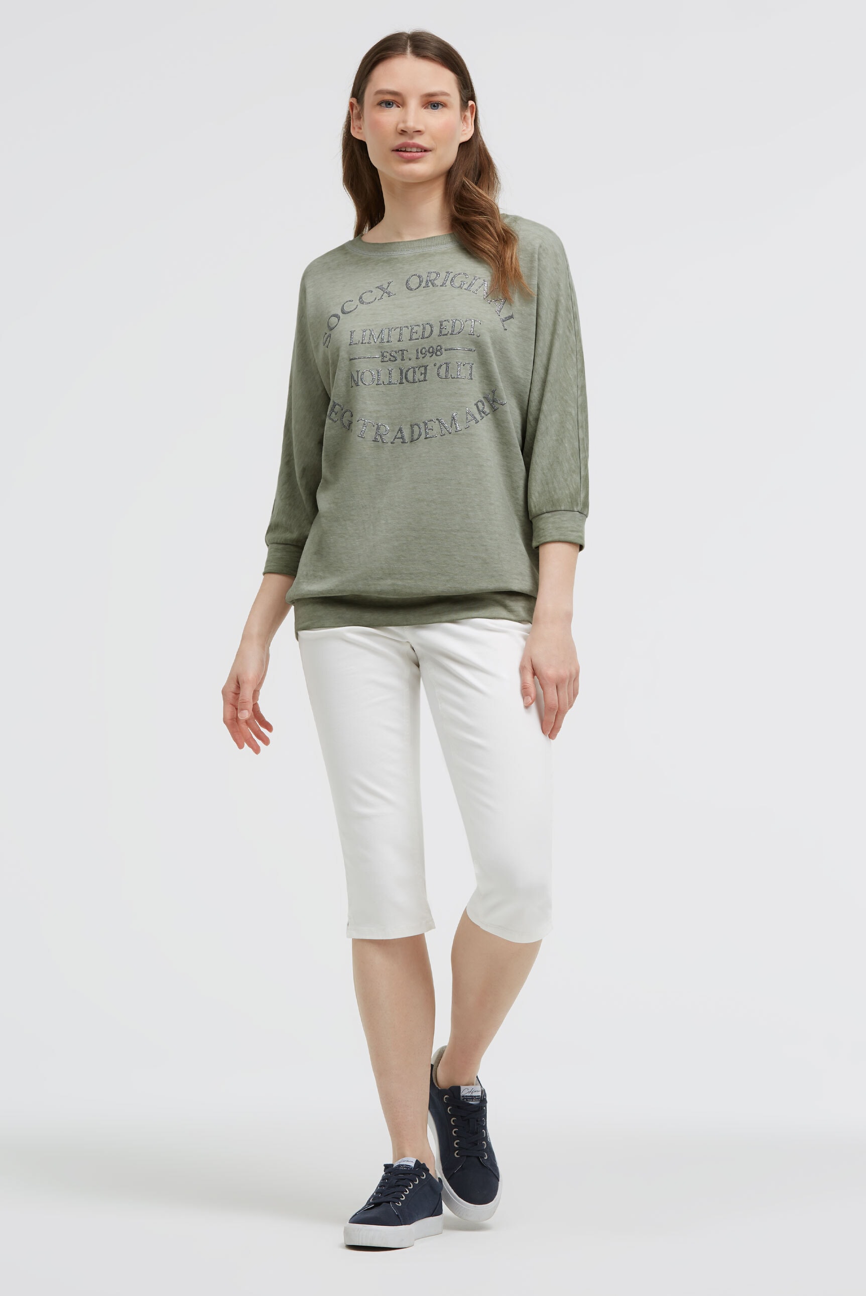 SOCCX Sweater , mit Fledermausärmeln
