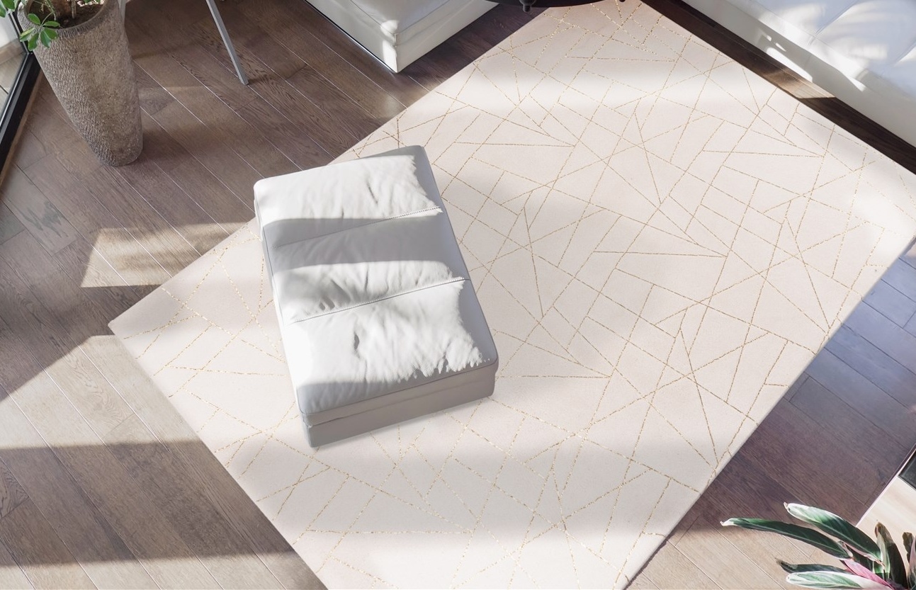 me gusta Teppich "Bijou 125" rechteckig 20 mm Höhe Glanz Effekt, weicher Flor, Wohnzimmer, Schlafzimmer