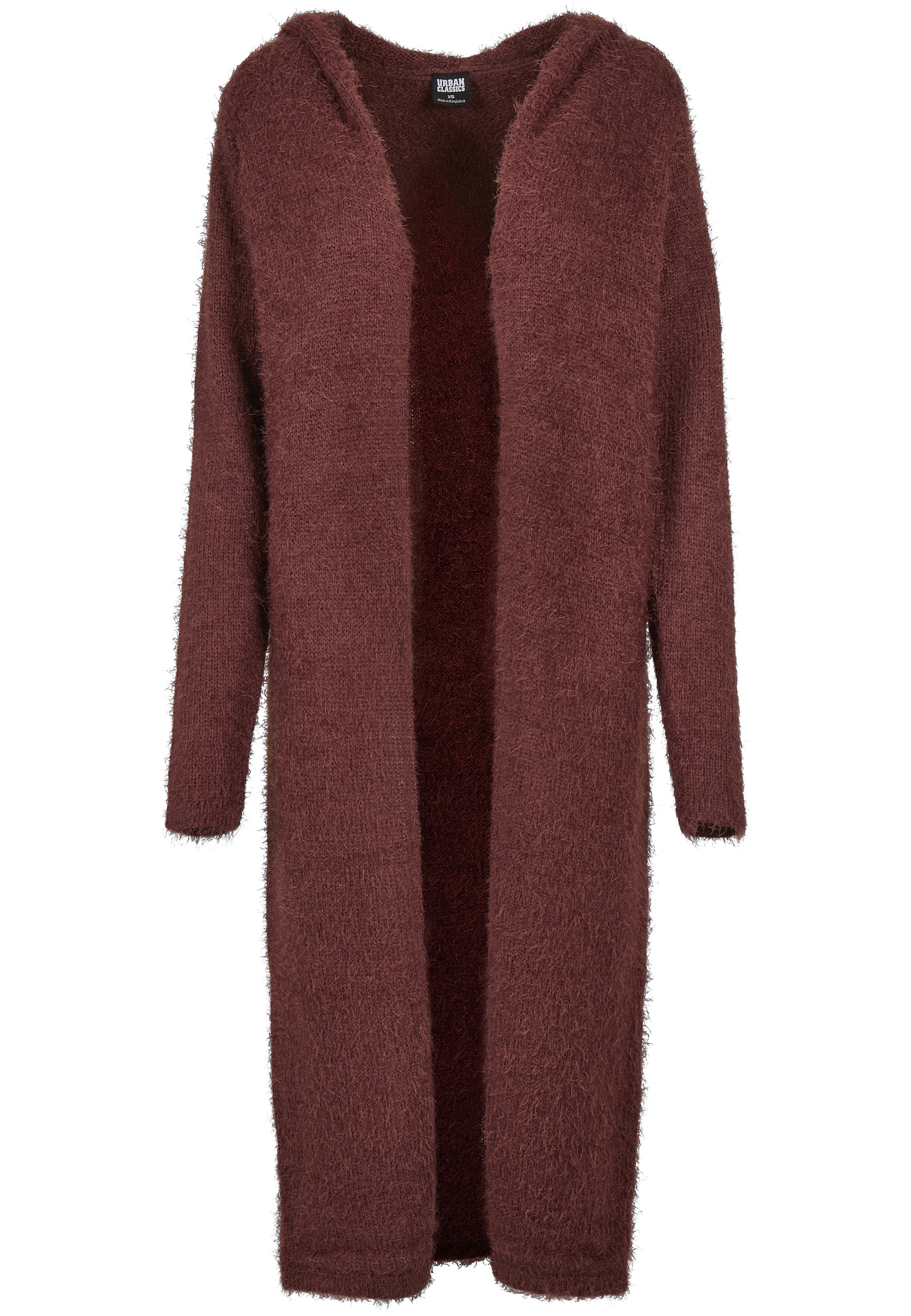 URBAN CLASSICS Strickjacke "Urban Classics Damen Ladies Hooded Feather Card günstig online kaufen