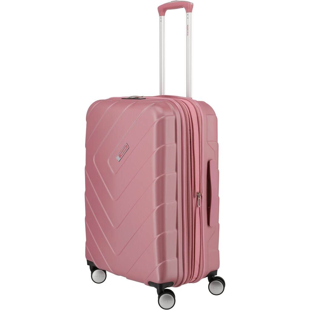 travelite Trolleyset »Kalisto, rose«, (3 tlg.), mit Volumenerweiterung;