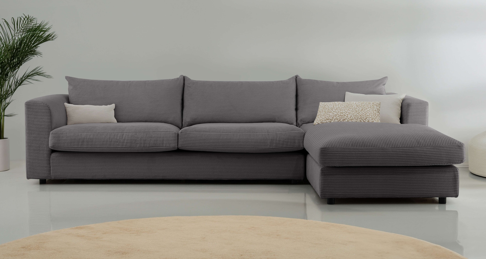 LeGer Home by Lena Gercke Ecksofa "Avelina", Breite 297 cm, in Cord- und Ch günstig online kaufen