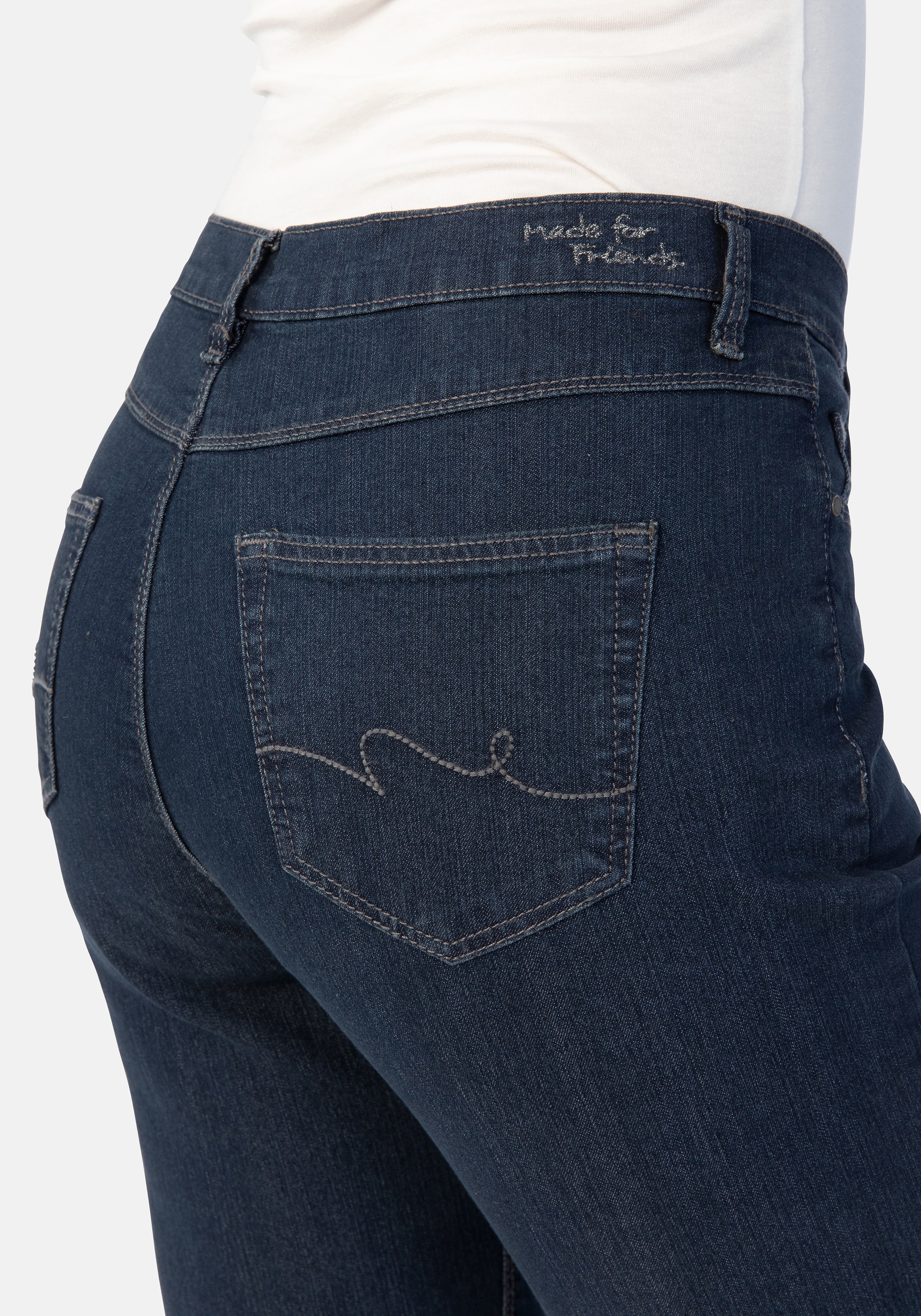 Thumbnail - STOOKER WOMEN 5-Pocket-Jeans "Nizza Denim Tapered Fit Jeans" Tapered Fit Casual Clean Wash Denim Jeans für Damen