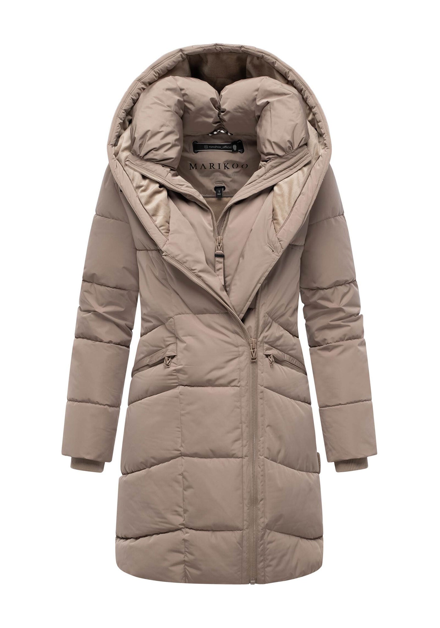 Marikoo Winterjacke »Virenaa«, mit extra hohem Kragen und warmem Fleecefutter