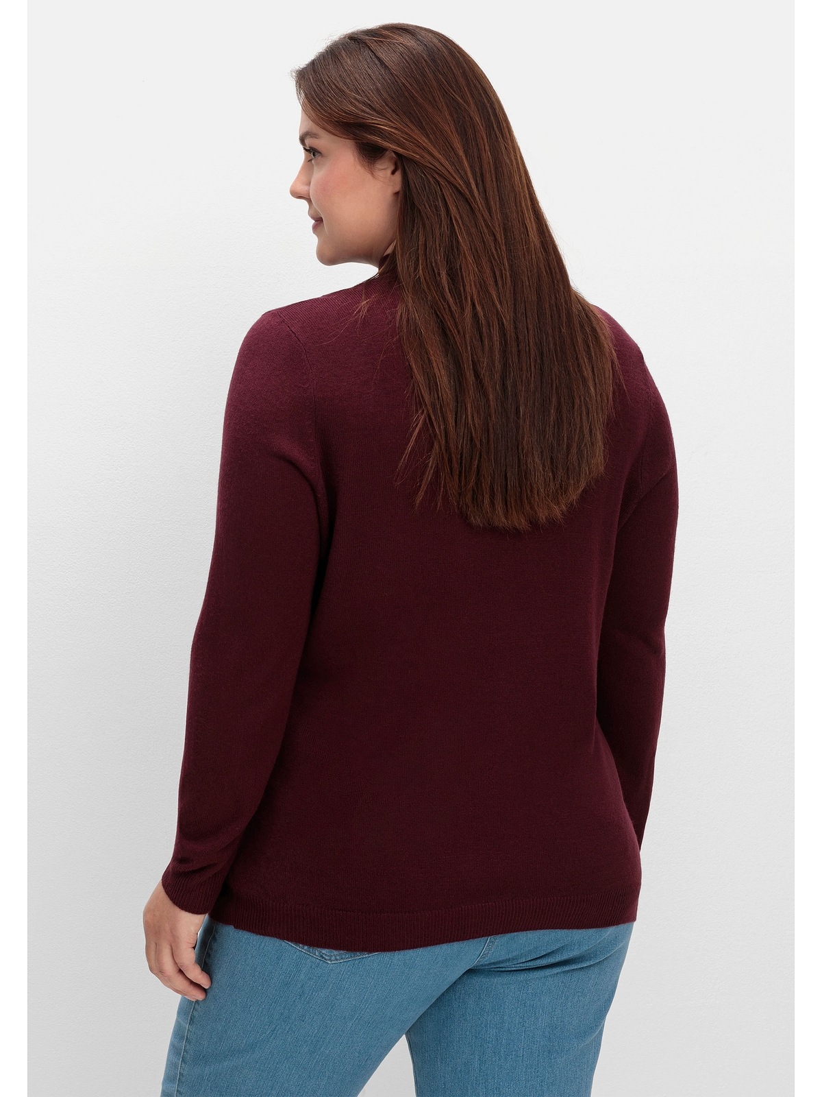 Sheego Stehkragenpullover »Große Größen«, in weicher Qualität