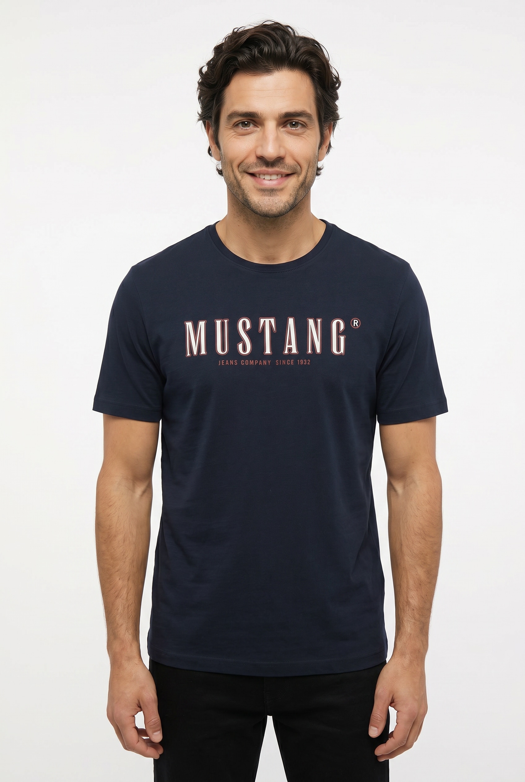 MUSTANG T-Shirt "MU-Alex" plakativ bedruckt